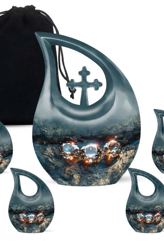 Diamond Urns For Ashes - Adult Size Cremation Urns