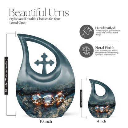 Diamond Urns For Ashes - Adult Size Cremation Urns