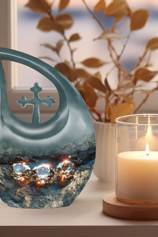 Diamond Urns For Ashes - Adult Size Cremation Urns