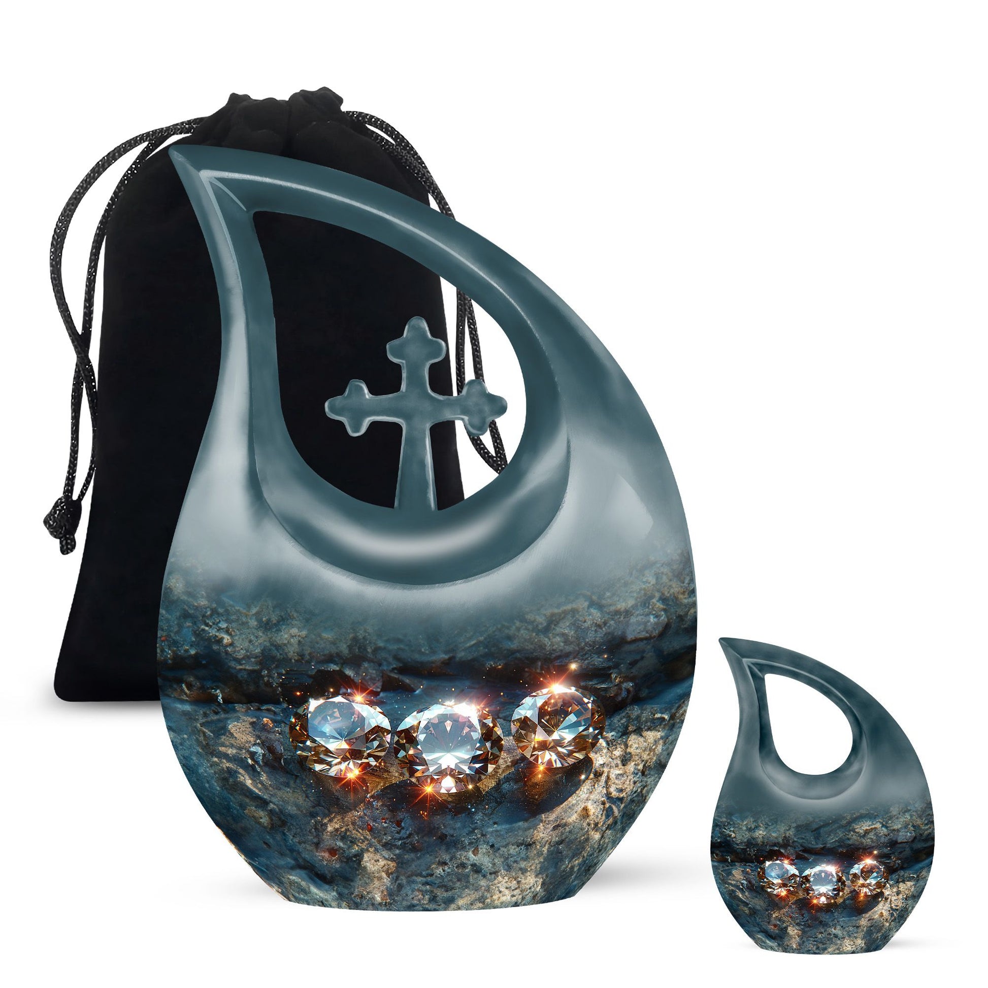 Diamond Urns For Ashes - Adult Size Cremation Urns