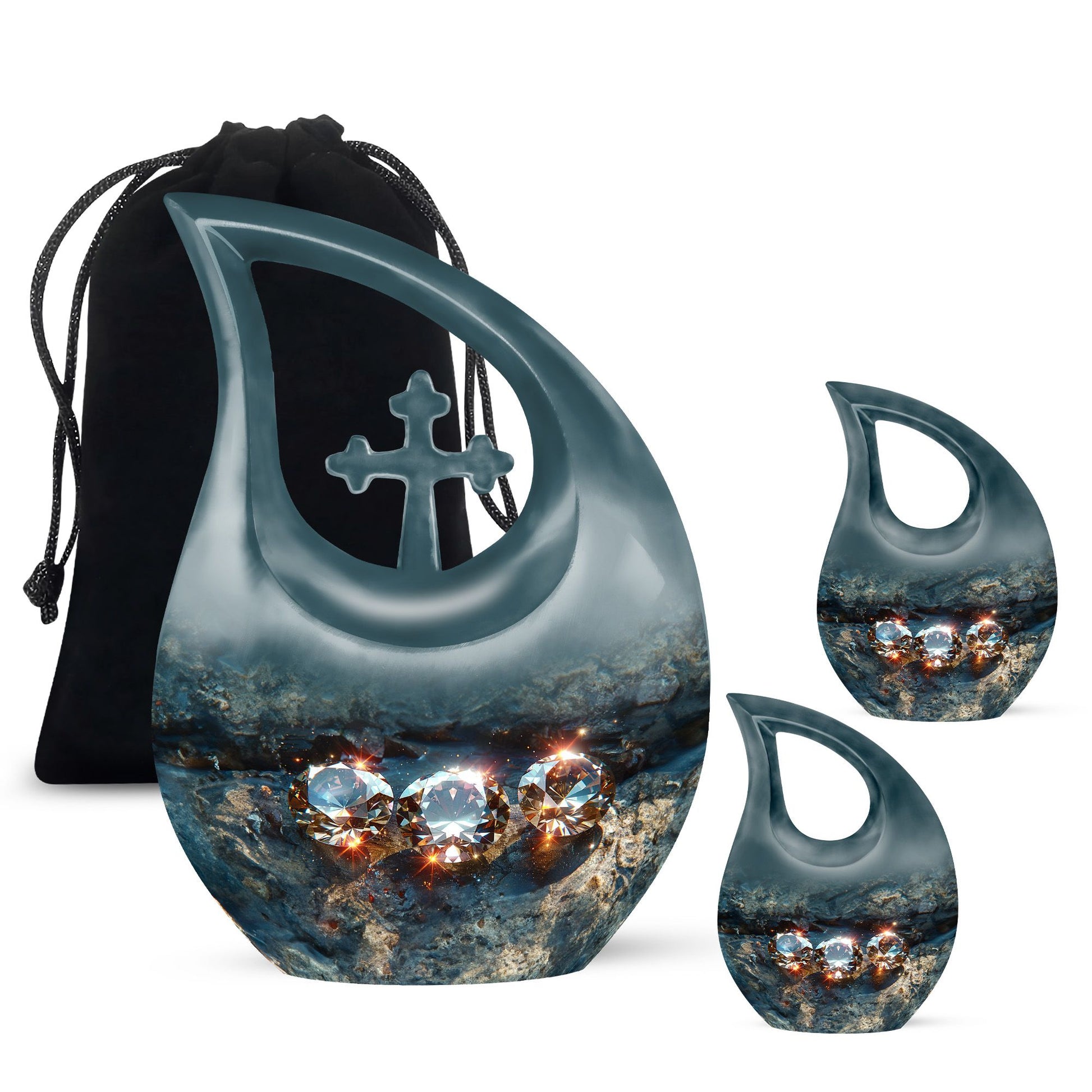 Diamond Urns For Ashes - Adult Size Cremation Urns