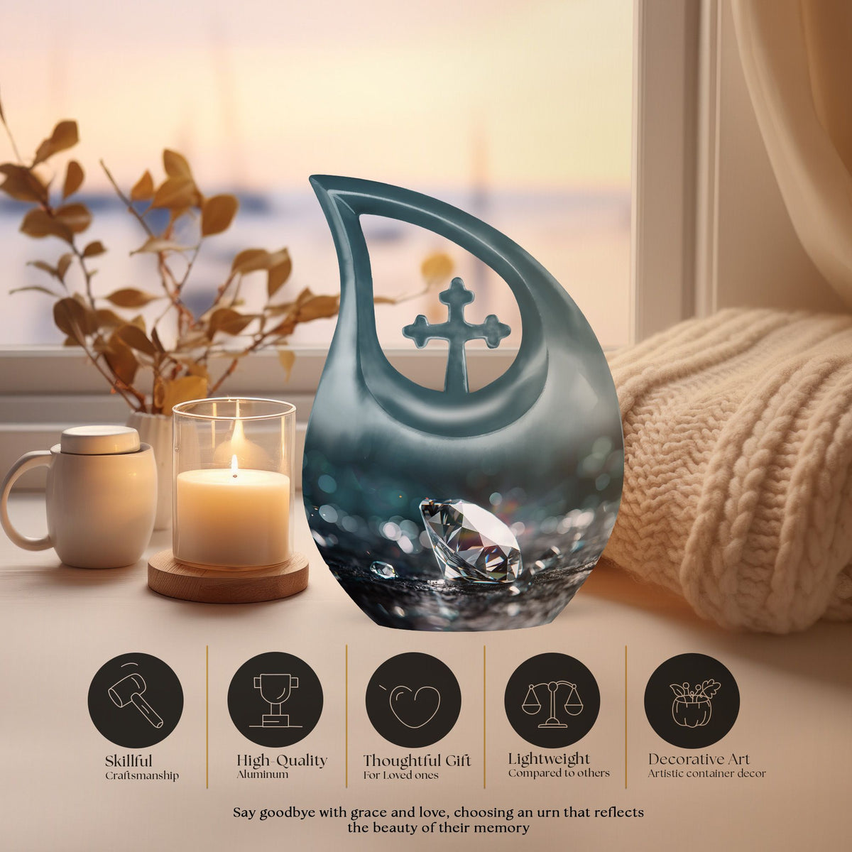 Diamond Urns For Ashes - Cremation Urn For Ashes