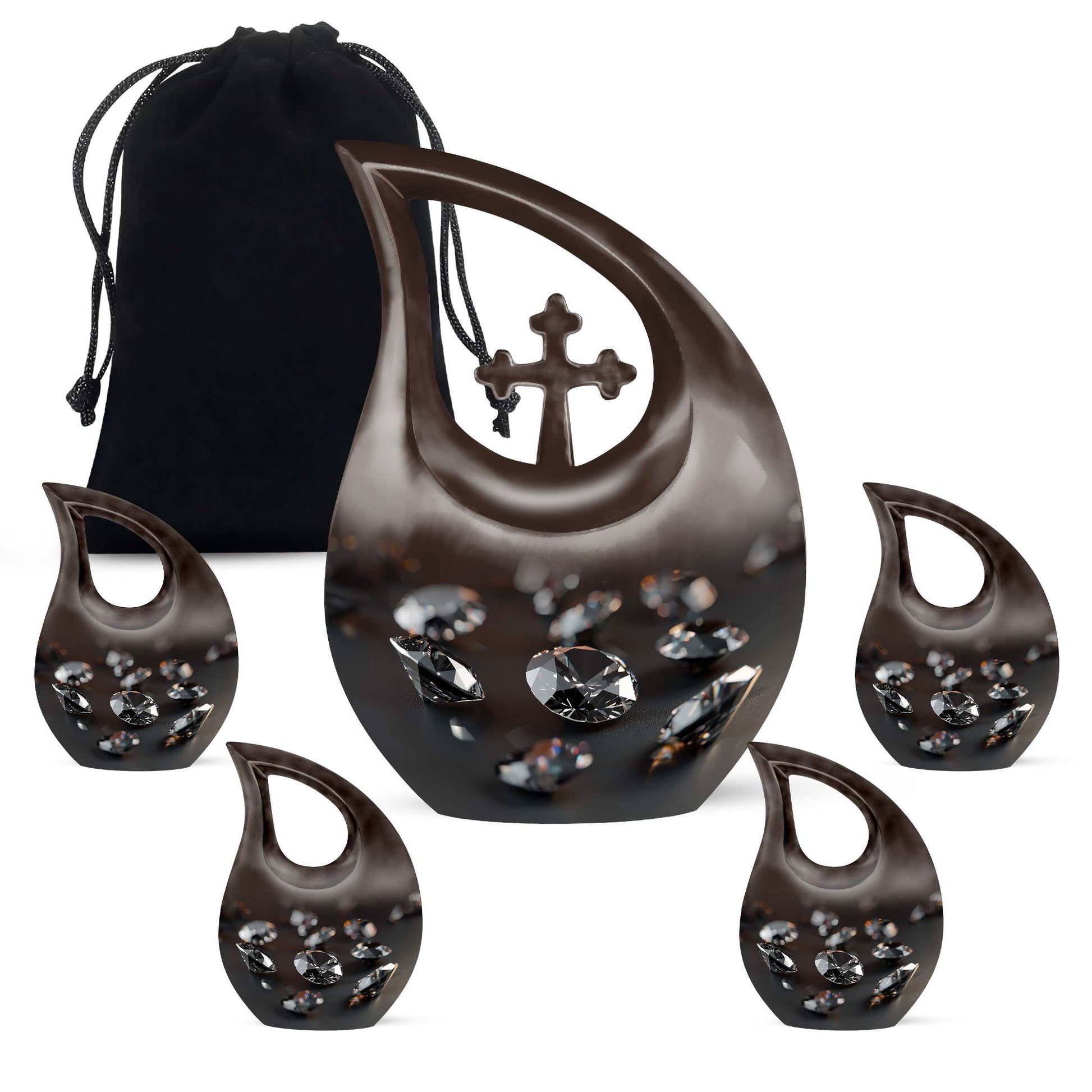 Diamond Urns For Ashes - Small Cremation Urns For Human Ashes Adult