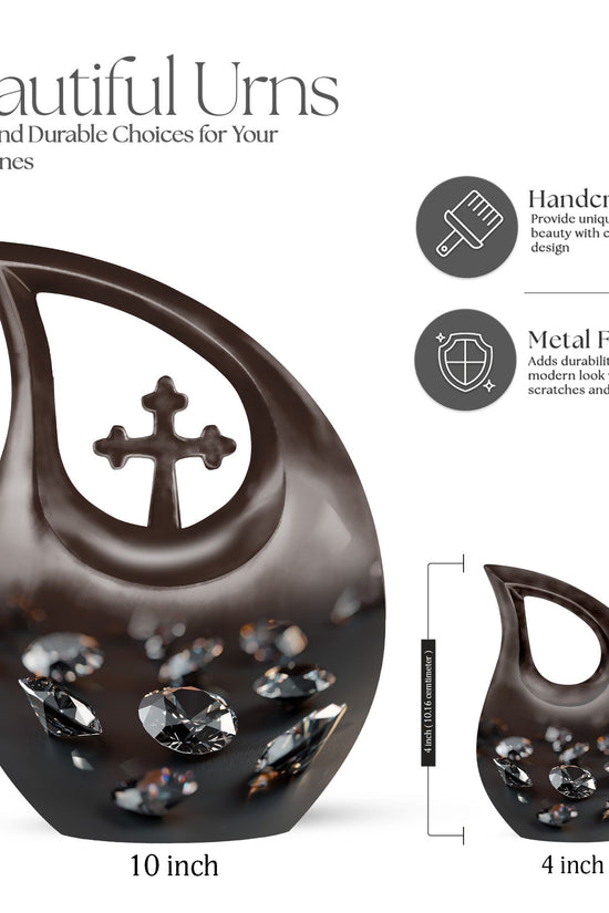 Diamond Urns For Ashes - Small Cremation Urns For Human Ashes Adult