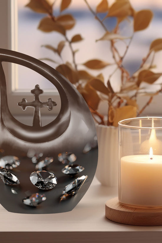 Diamond Urns For Ashes - Small Cremation Urns For Human Ashes Adult