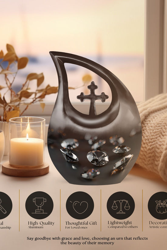 Diamond Urns For Ashes - Small Cremation Urns For Human Ashes Adult