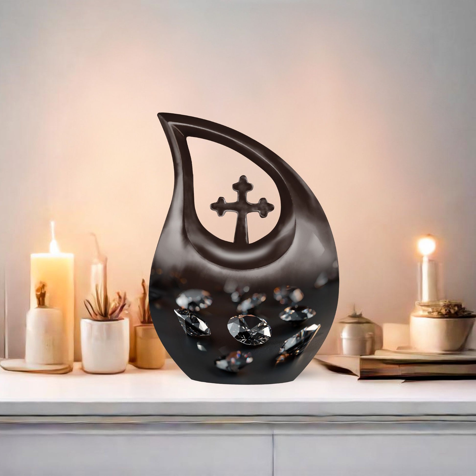 Diamond Urns For Ashes - Small Cremation Urns For Human Ashes Adult