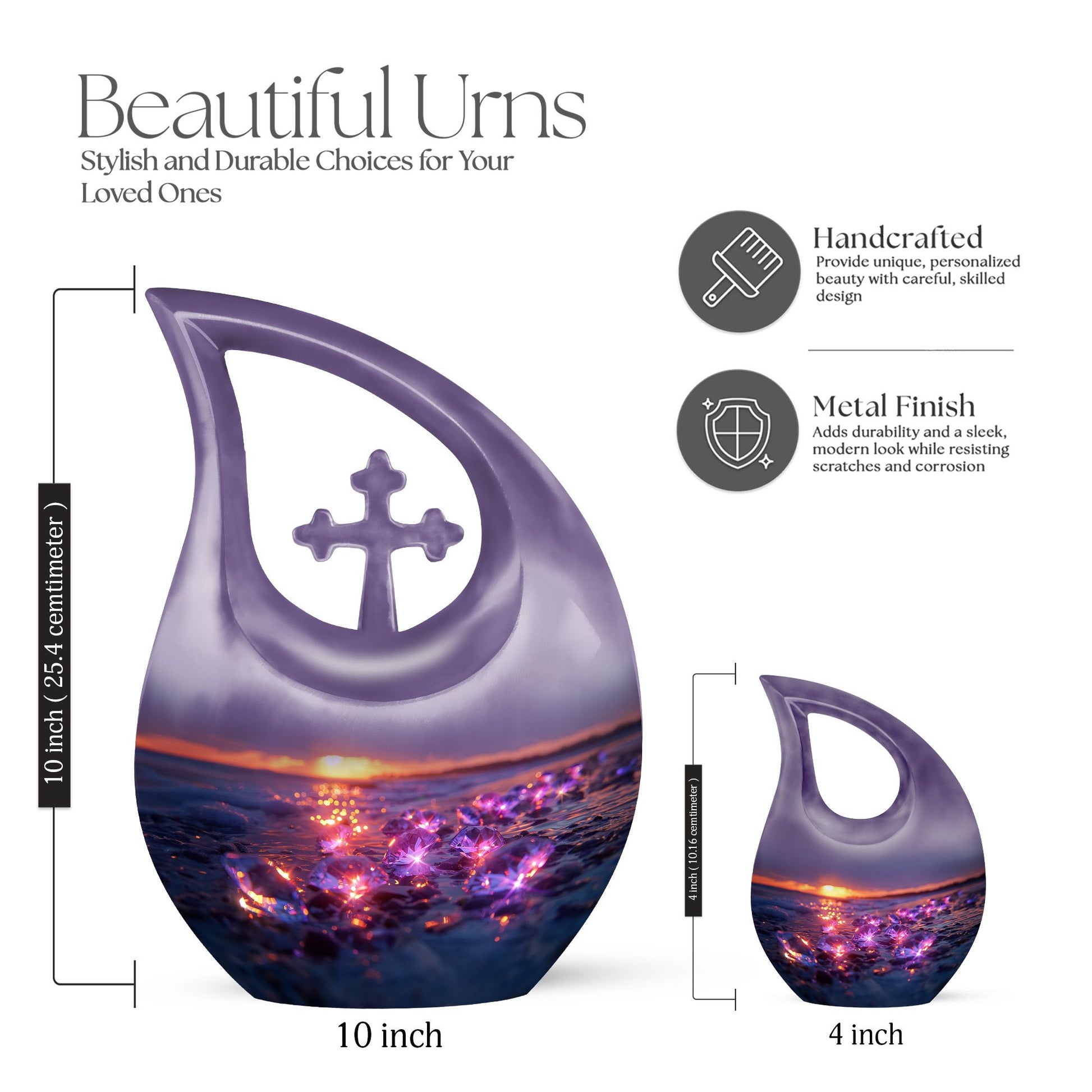 Diamond Urns For Ashes - Keepsake Cremation Urns For Human Ashes