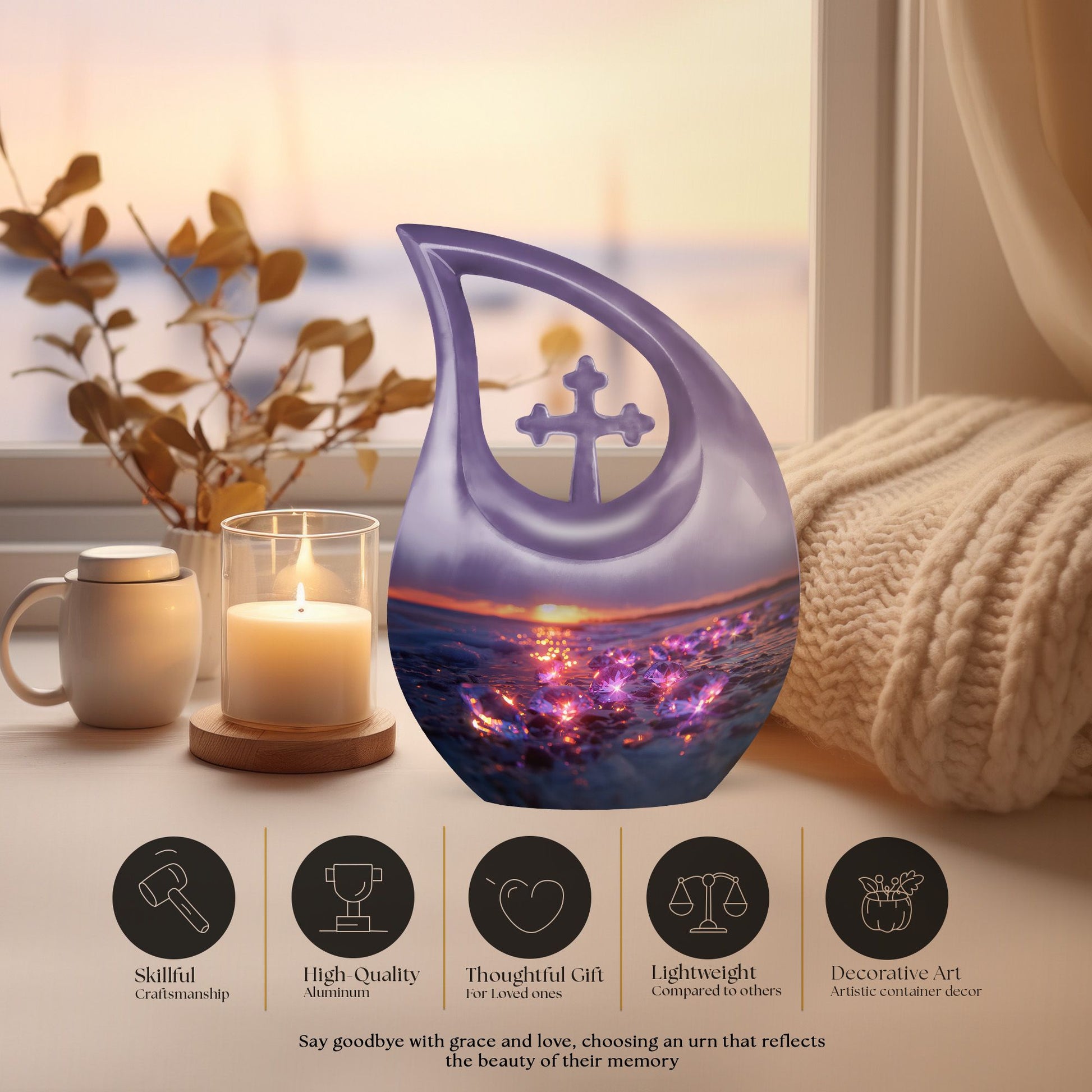 Diamond Urns For Ashes - Keepsake Cremation Urns For Human Ashes