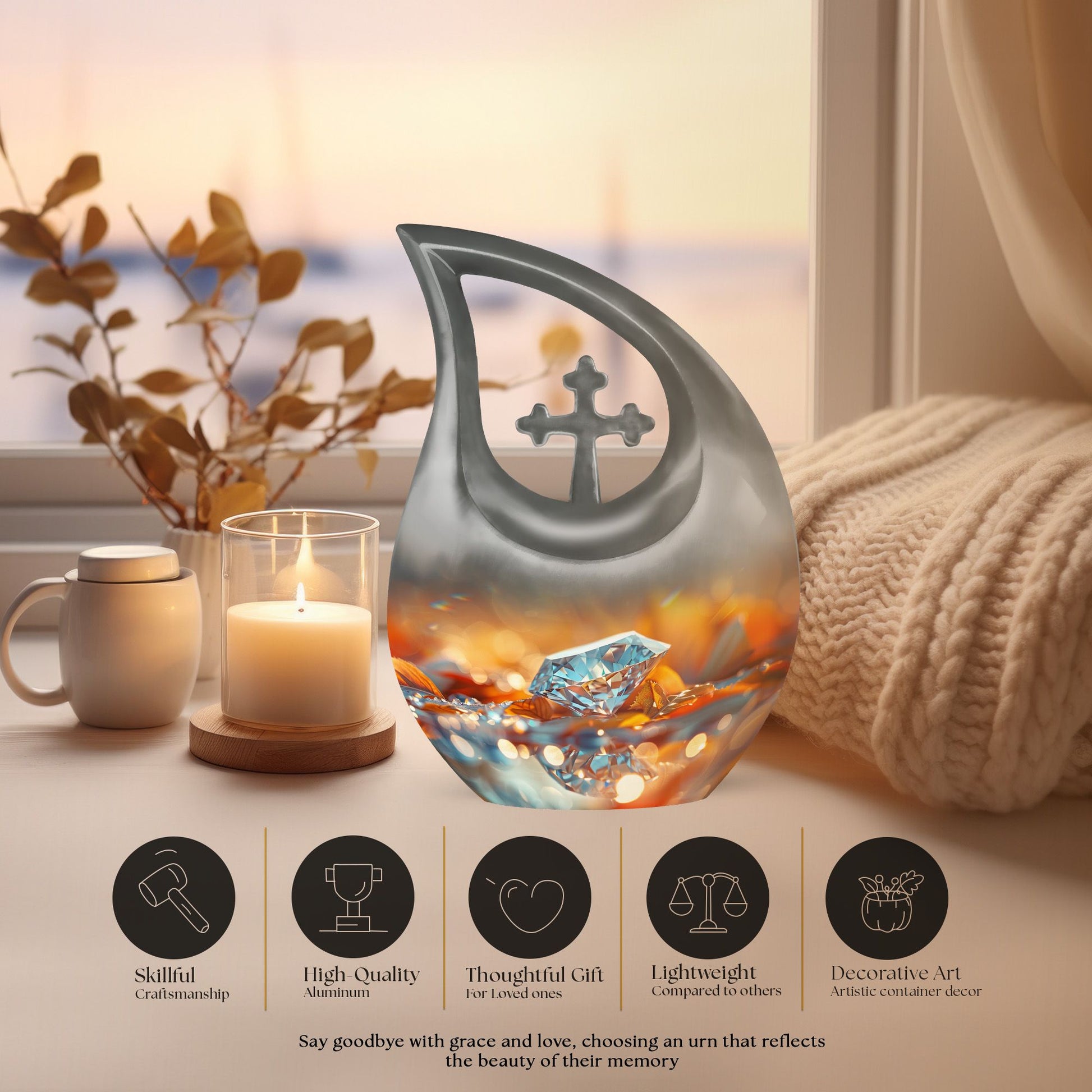 Diamond Urns For Ashes - Cremation Urns Adult