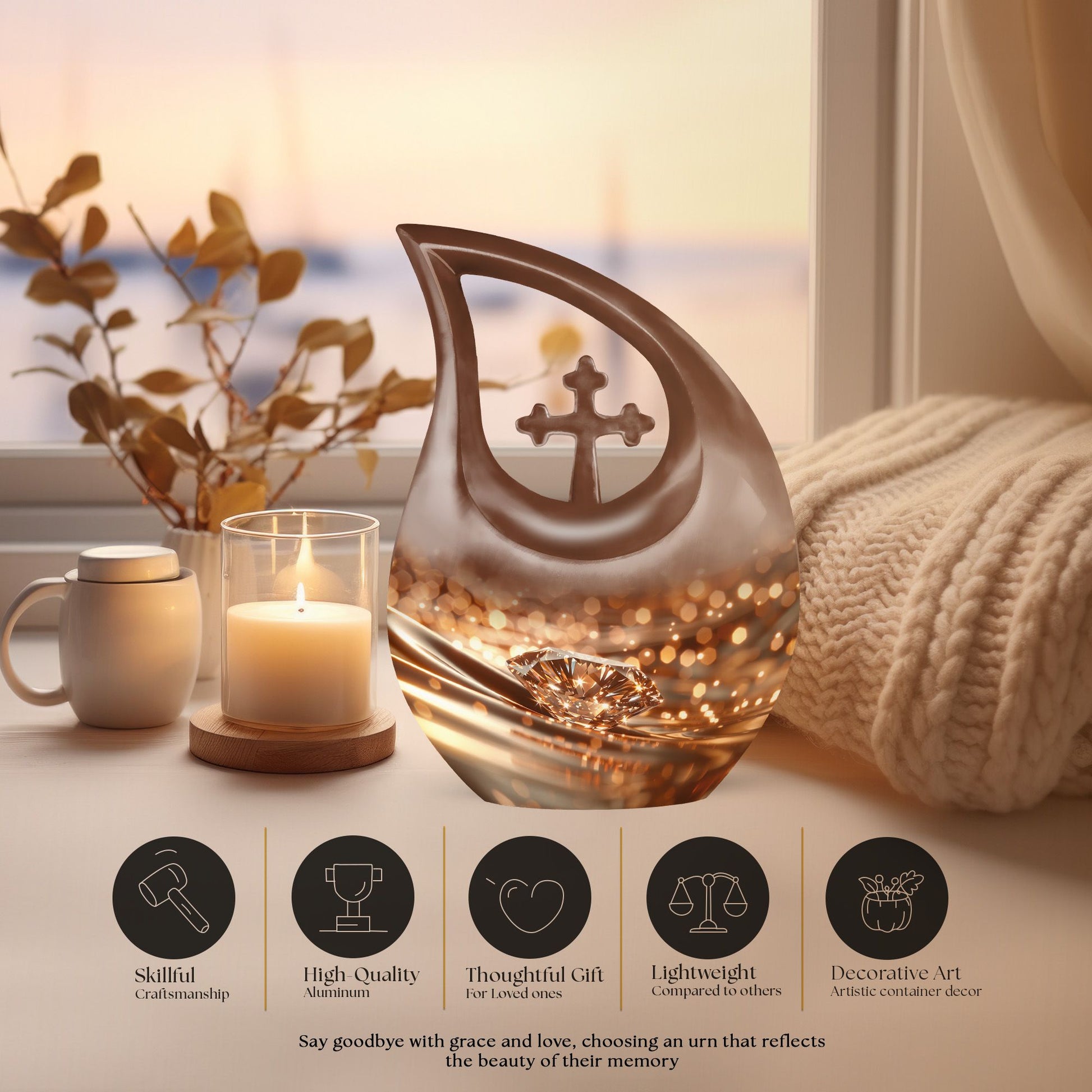 Diamond Urns For Ashes - Urn For Cremation
