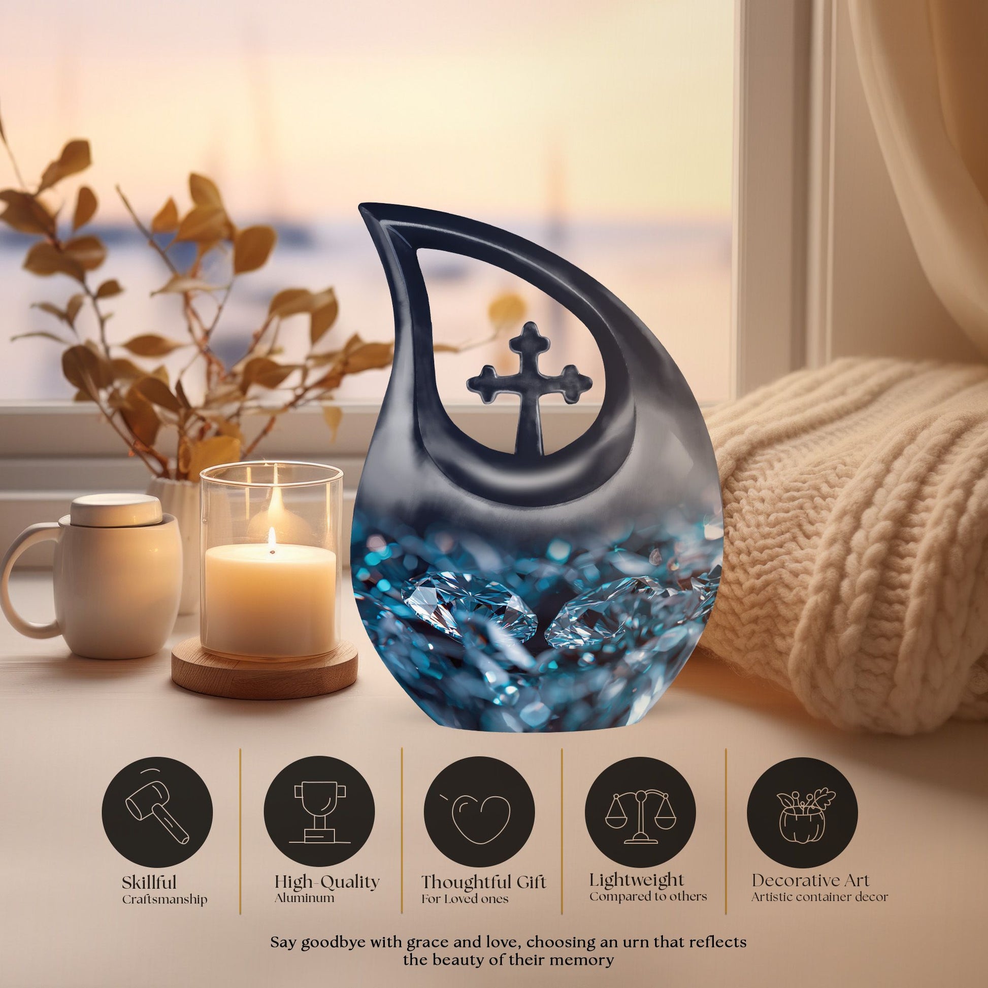 Diamond Urns For Ashes - Cremation Urns For Human