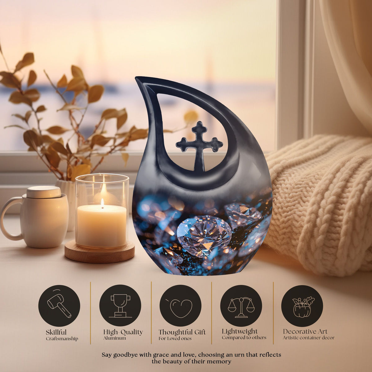 Diamond Urns For Ashes - Cremation Urns For Adults