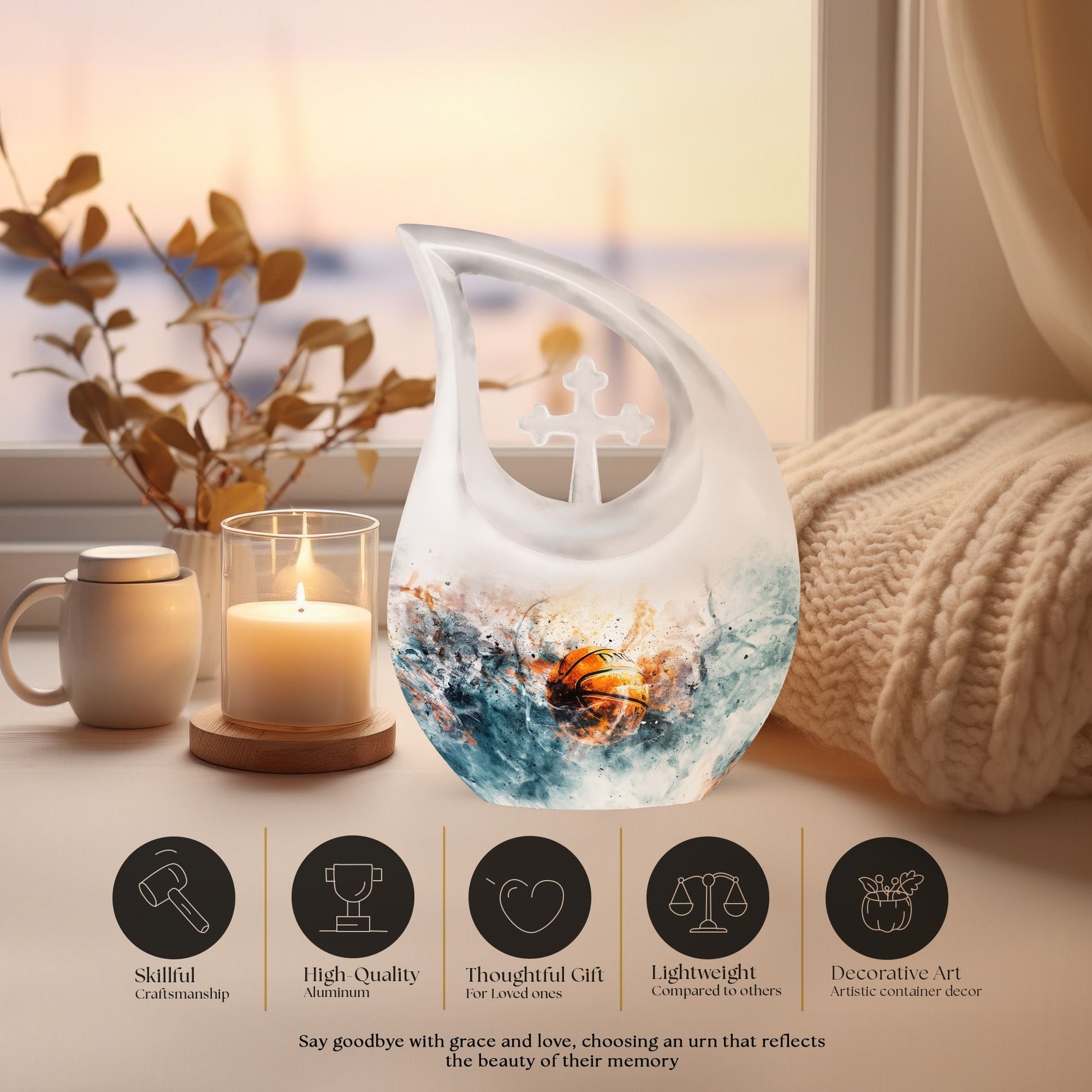 Basketball Urns For Ashes - Adult Cremation Urn