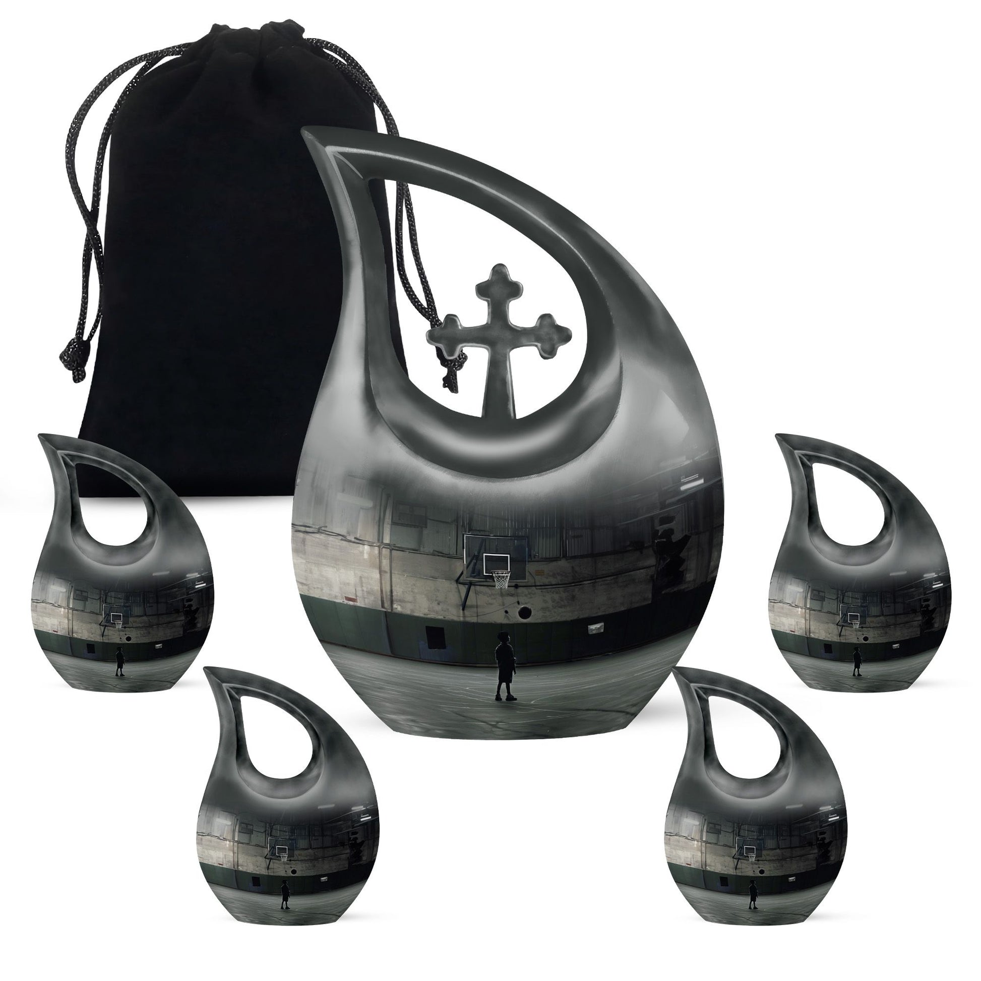 Basketball Urns For Ashes - Cremation Urns For Human Ashes Adult Set