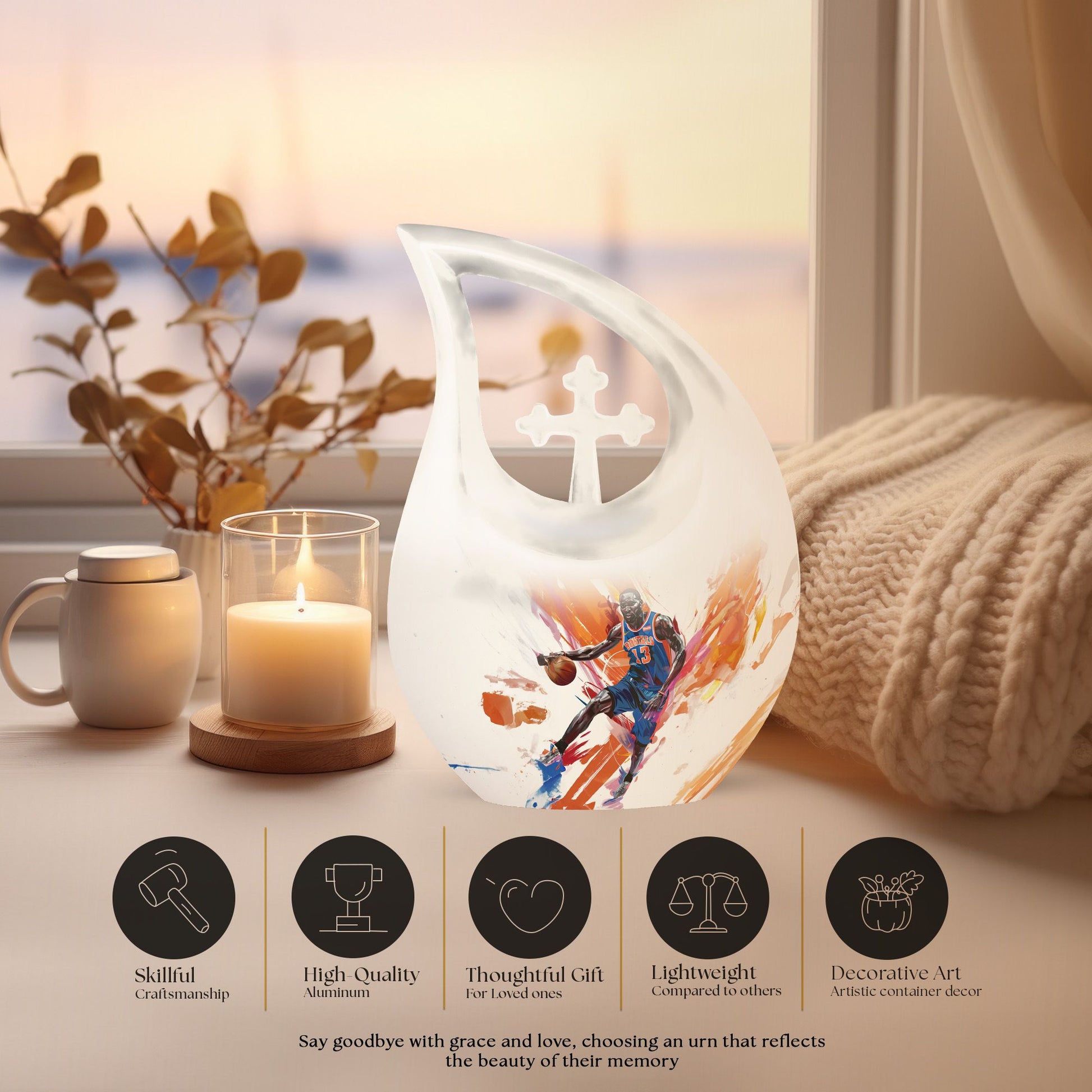 Basketball Urns For Ashes - Cremation Ashes Keepsake