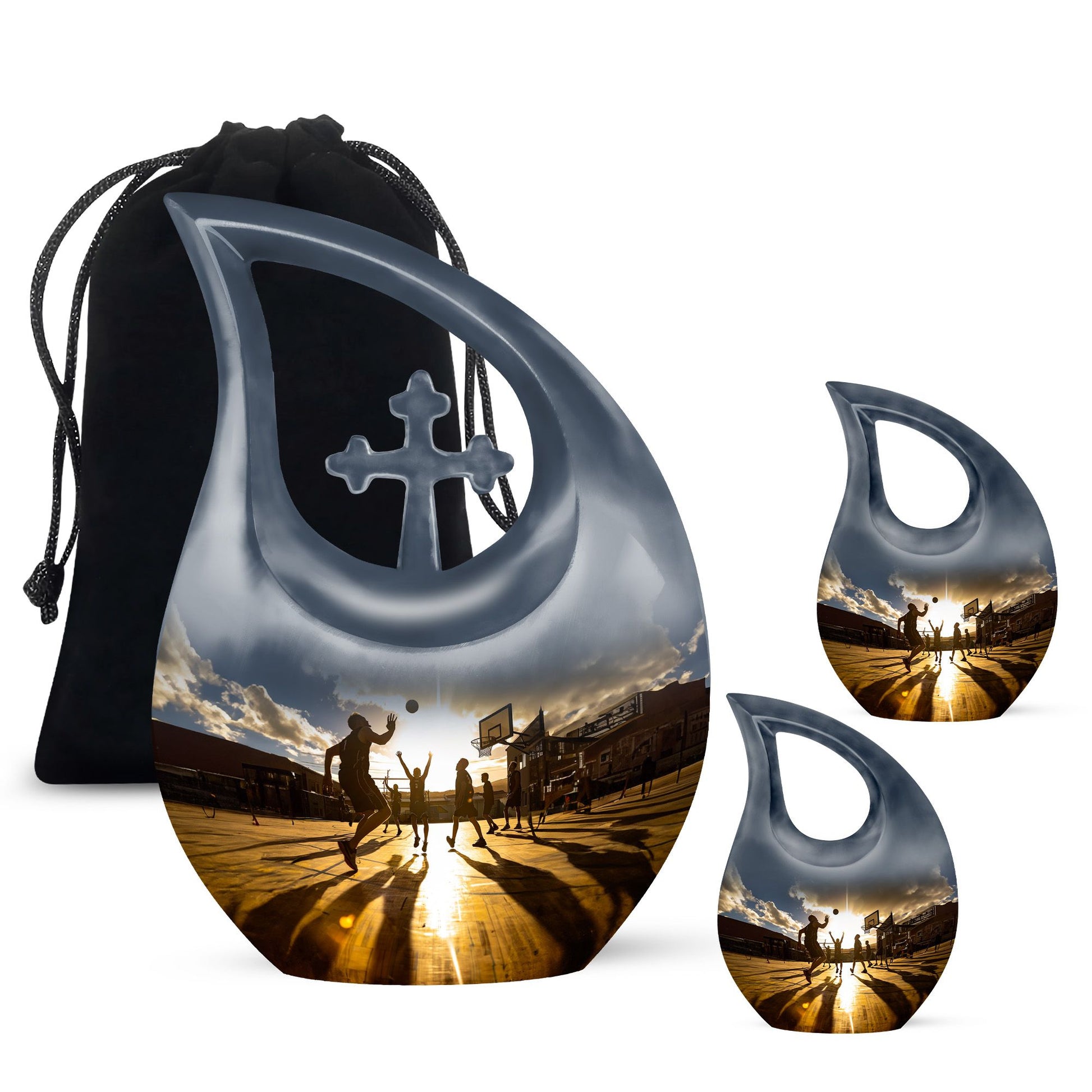 Basketball Urns For Ashes - Cremation Urns Set