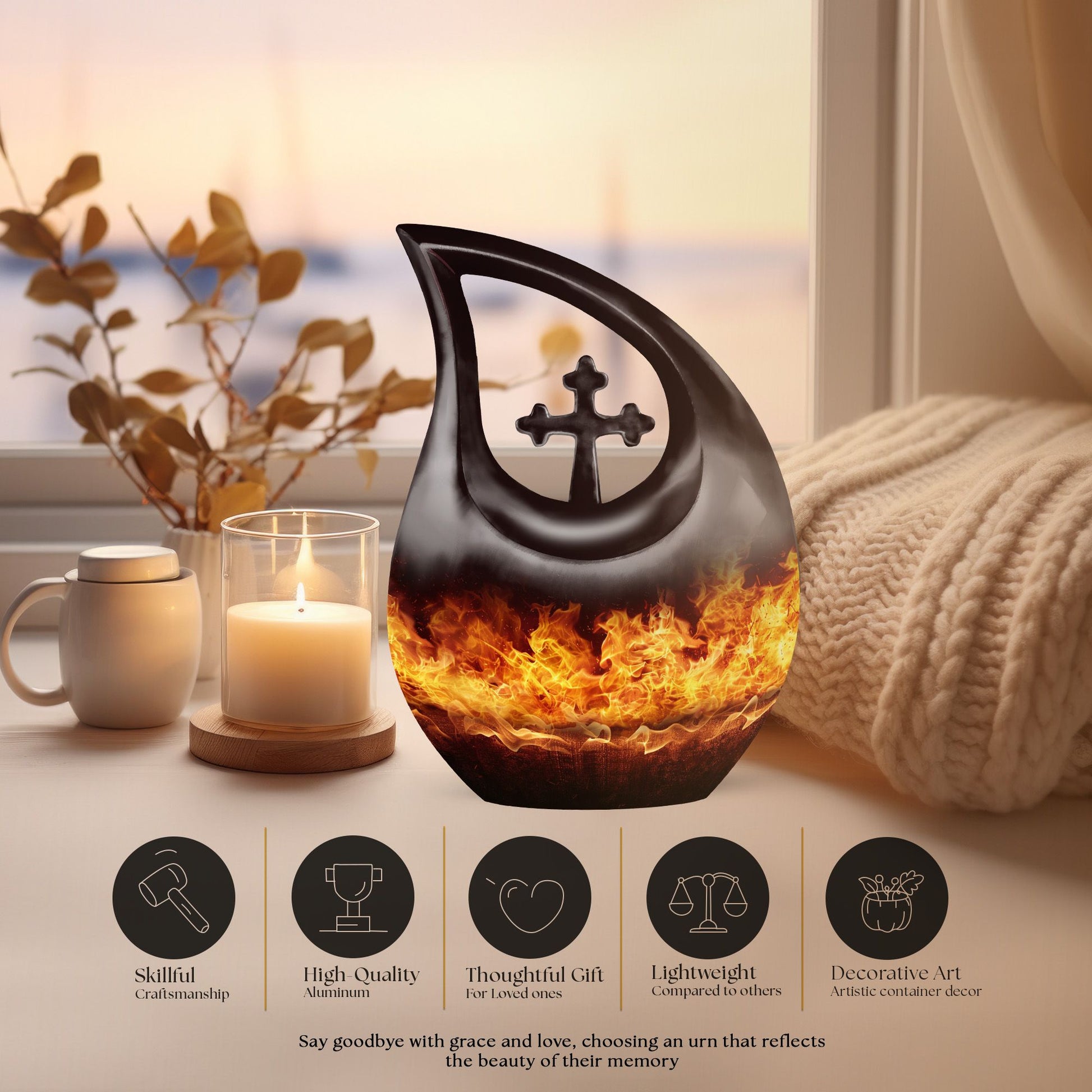 Fire Urns For Ashes - Cremation Keepsake