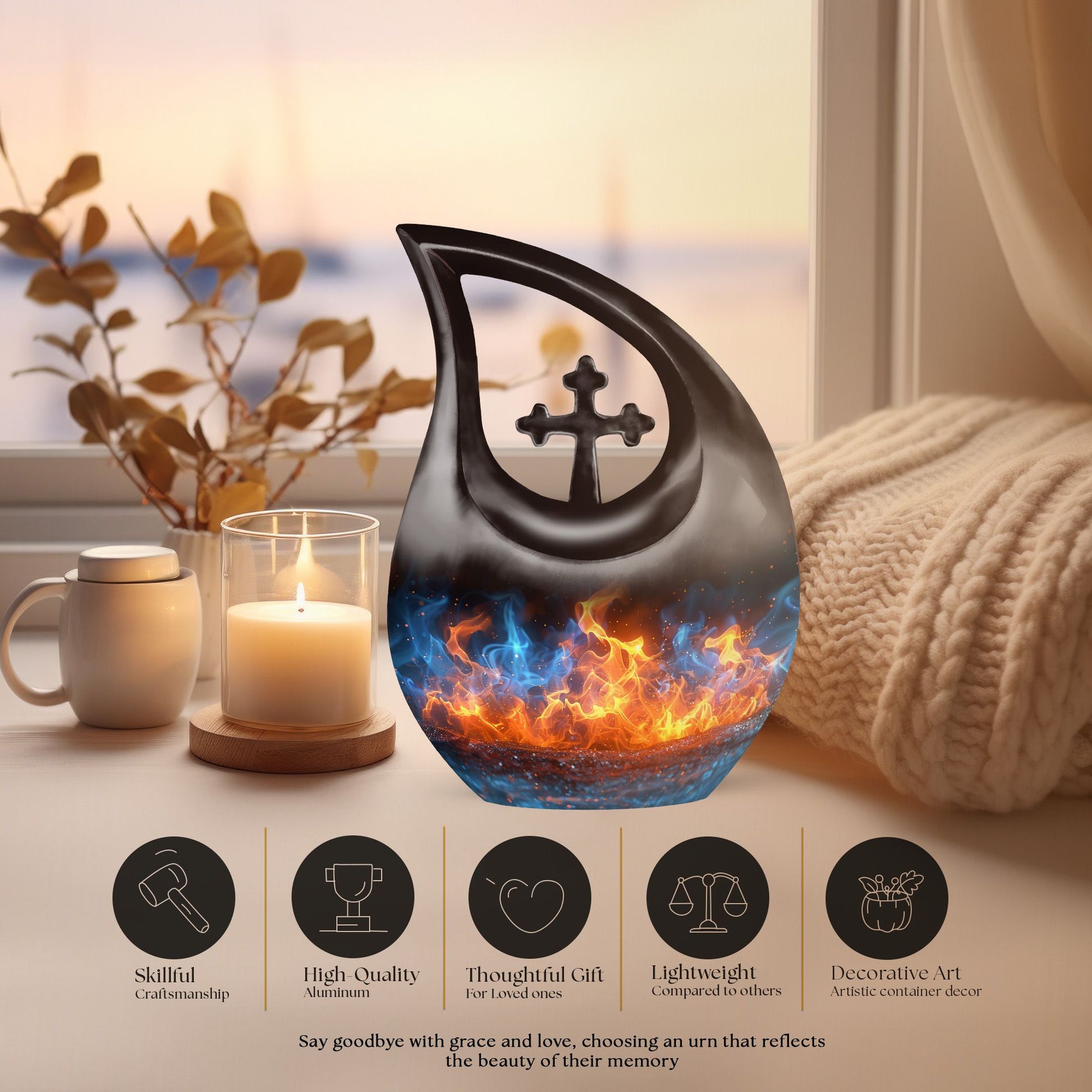 Fire Urns For Ashes - Small Cremation Keepsakes
