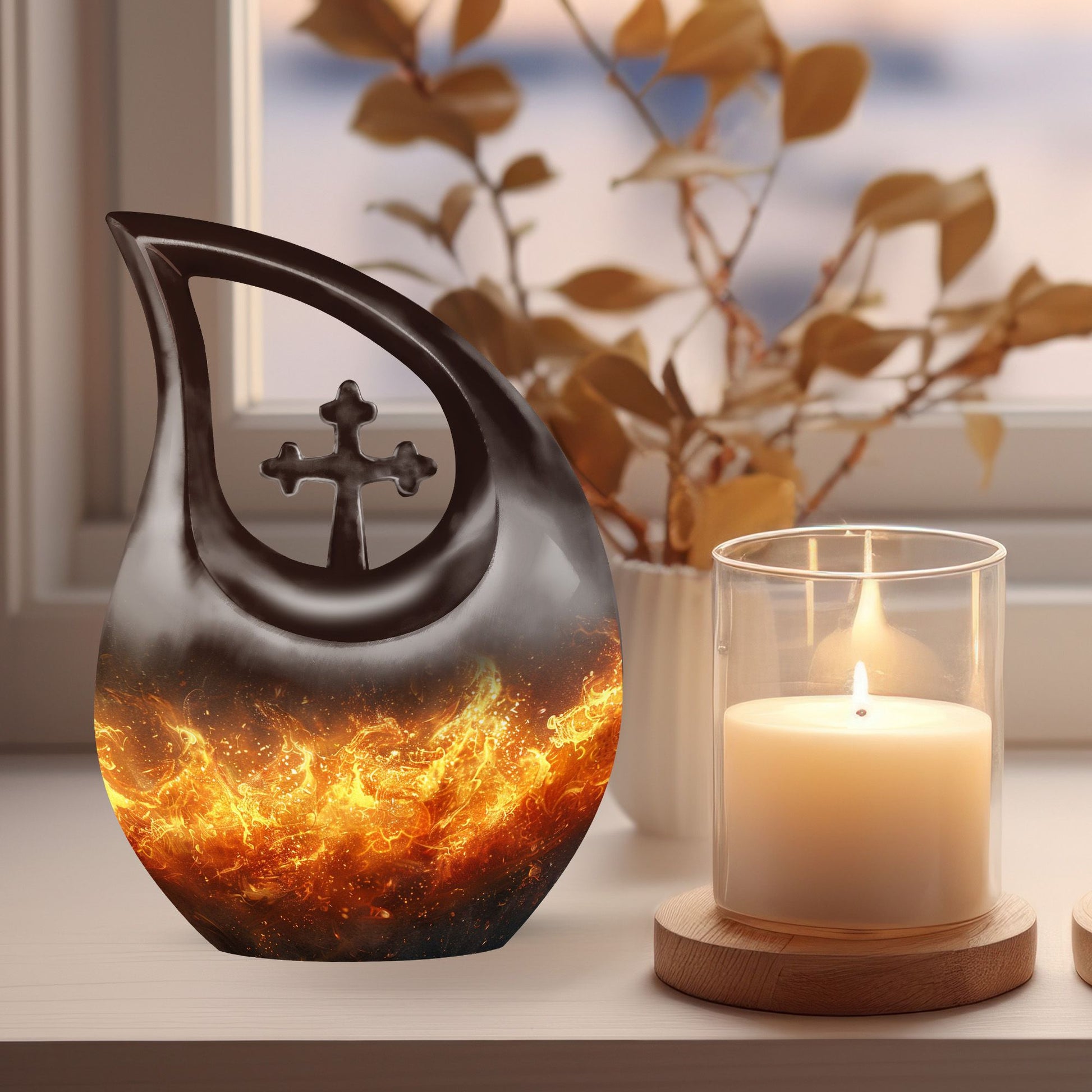 Fire Urns For Ashes - Keepsake Cremation Urns For Human Ashes Adult
