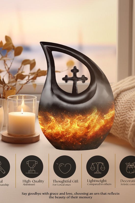 Fire Urns For Ashes - Keepsake Cremation Urns For Human Ashes Adult