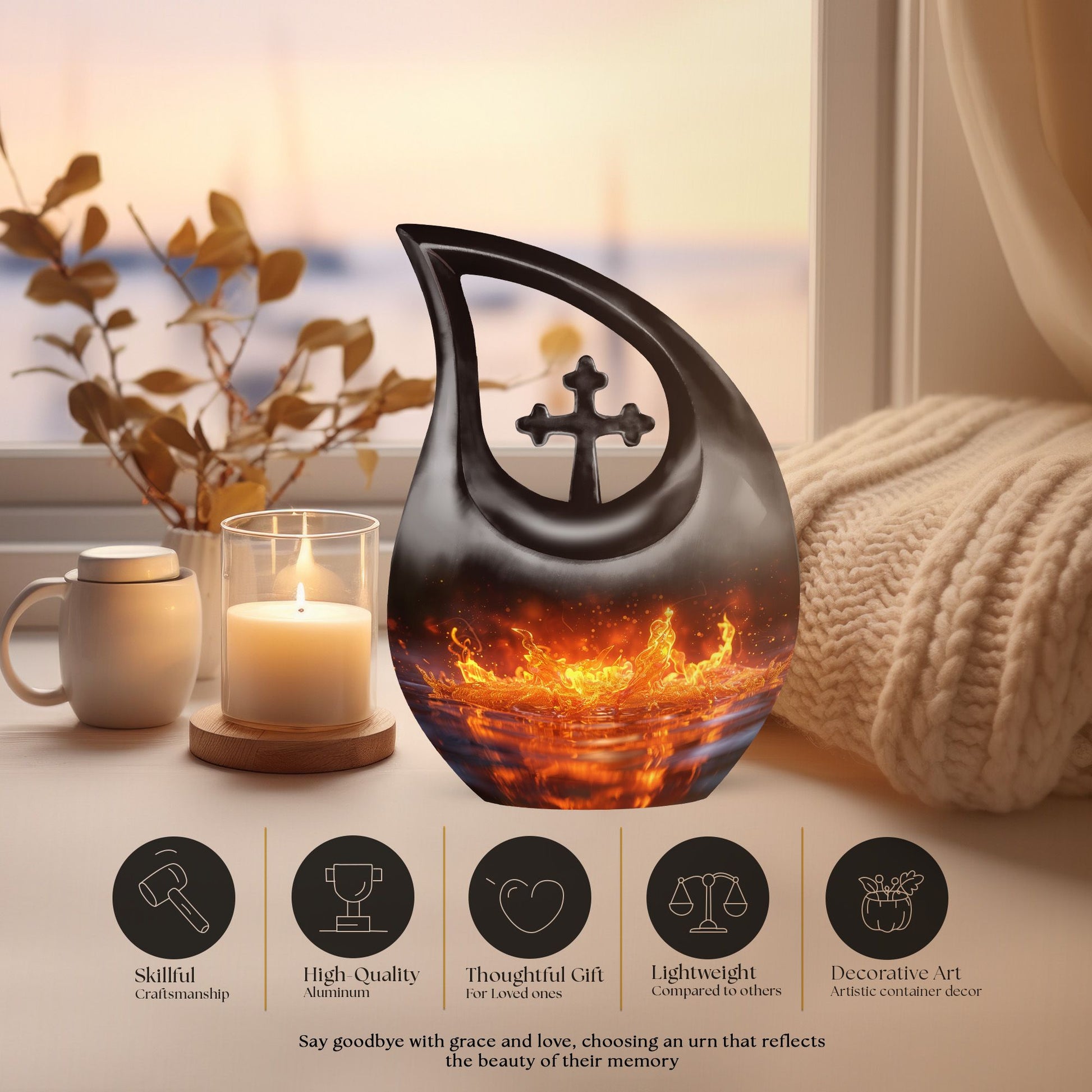 Fire Urns For Ashes - Urn For Cremation Ashes