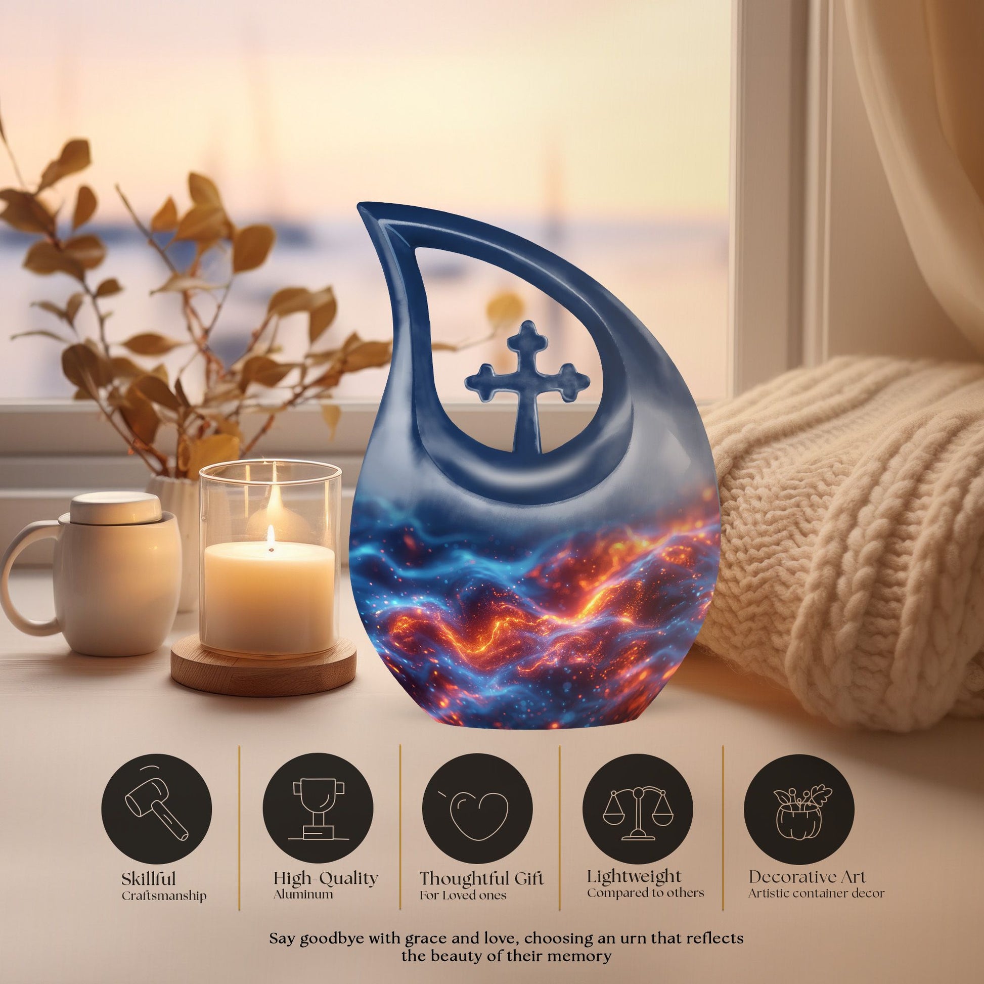 Fire Urns For Ashes - Cremation Keepsake Urns For Ashes