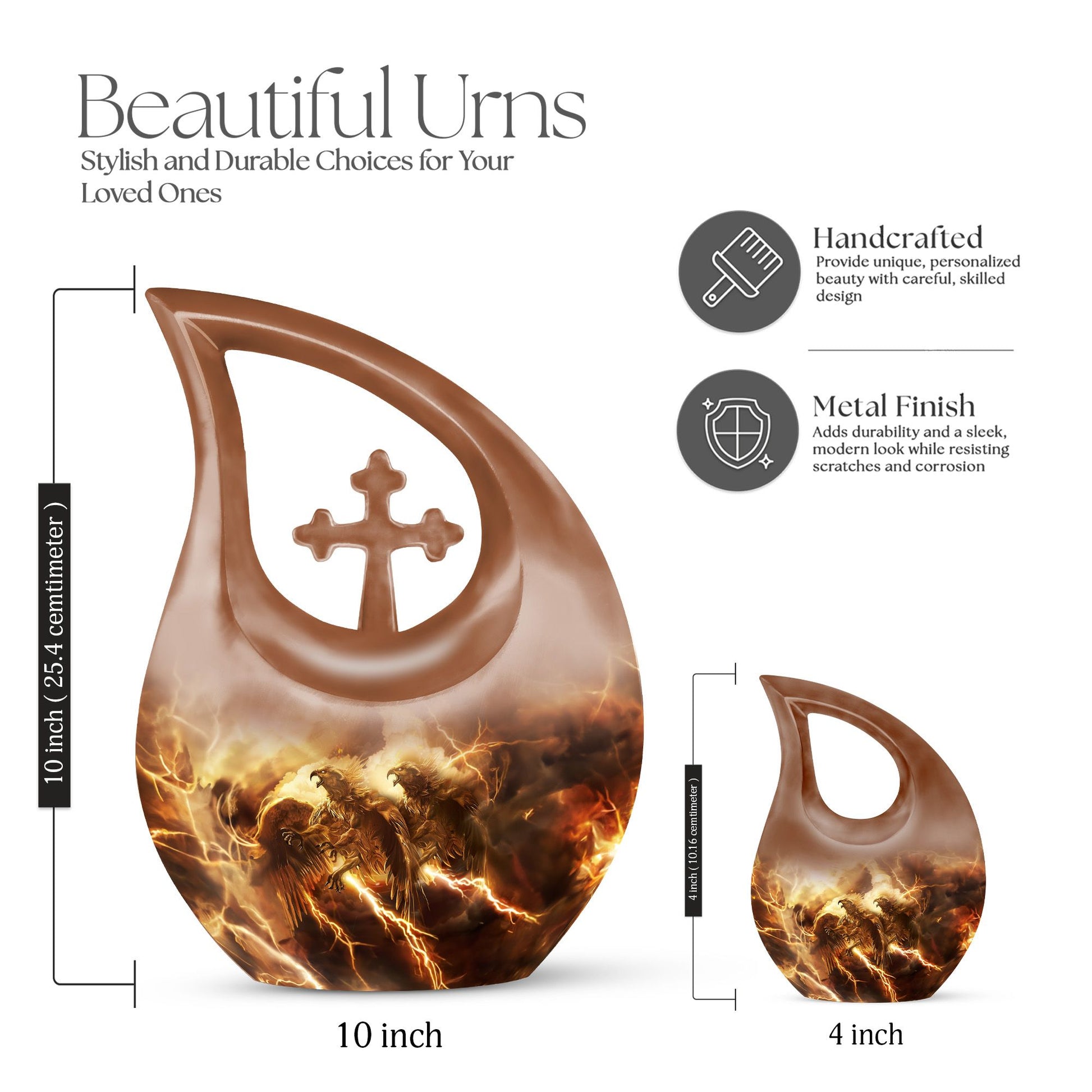 Catholic Urns For Ashes - Cremation Urns With Keepsake