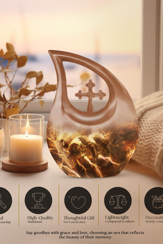 Catholic Urns For Ashes - Cremation Urns With Keepsake