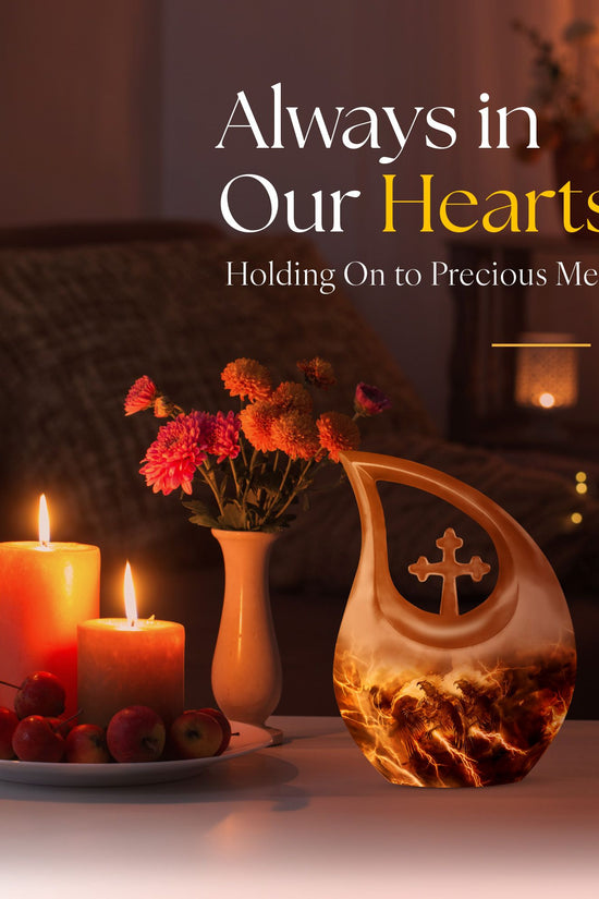 Catholic Urns For Ashes - Cremation Urns With Keepsake