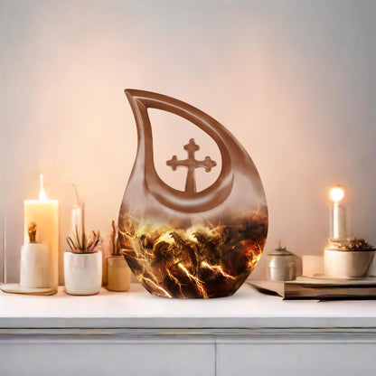 Catholic Urns For Ashes - Cremation Urns With Keepsake