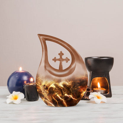 Catholic Urns For Ashes - Cremation Urns With Keepsake