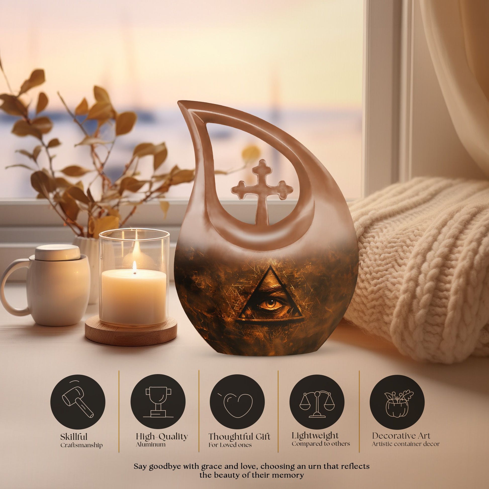 Catholic Urns For Ashes - Cremation Urns For Adults Humans