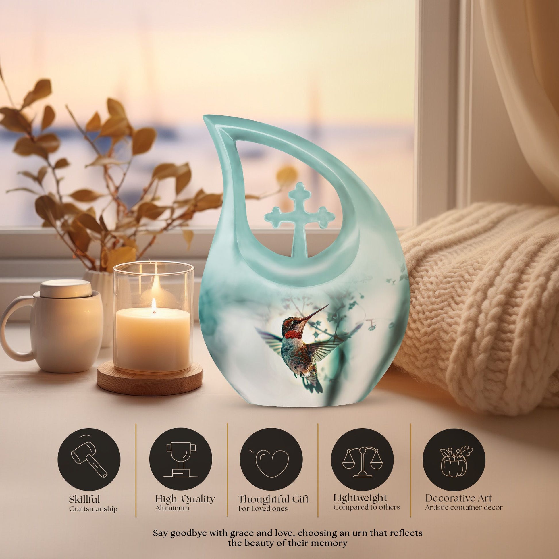 Humming Bird Urns For Ashes - Cremation Urn For Human Ashes Adult