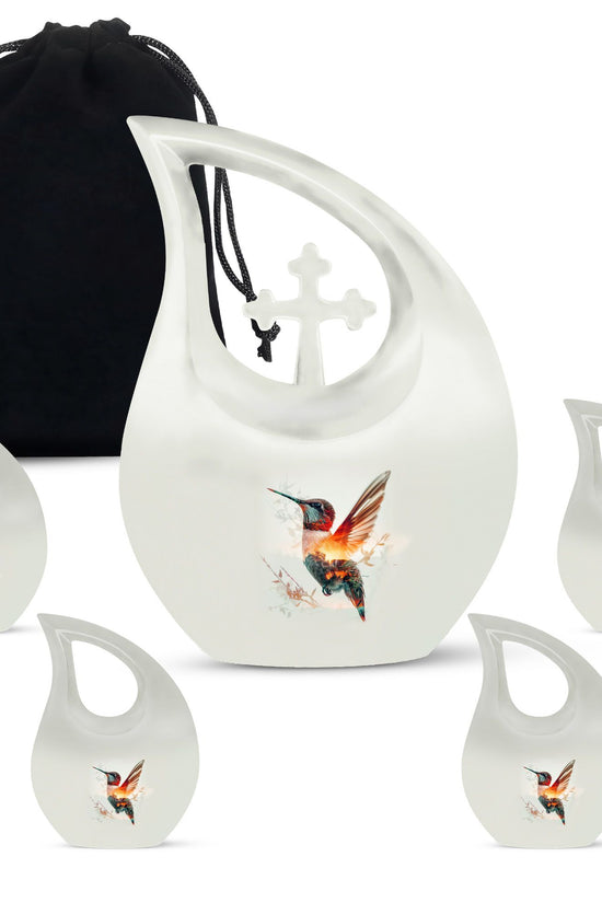 Humming Bird Urns For Ashes - Cremation Urns For Human Ashes Adult Black