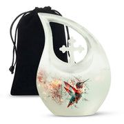 Hummingbird Theme Funeral Urn - Elegant Cremation Urn For Loved Ones
