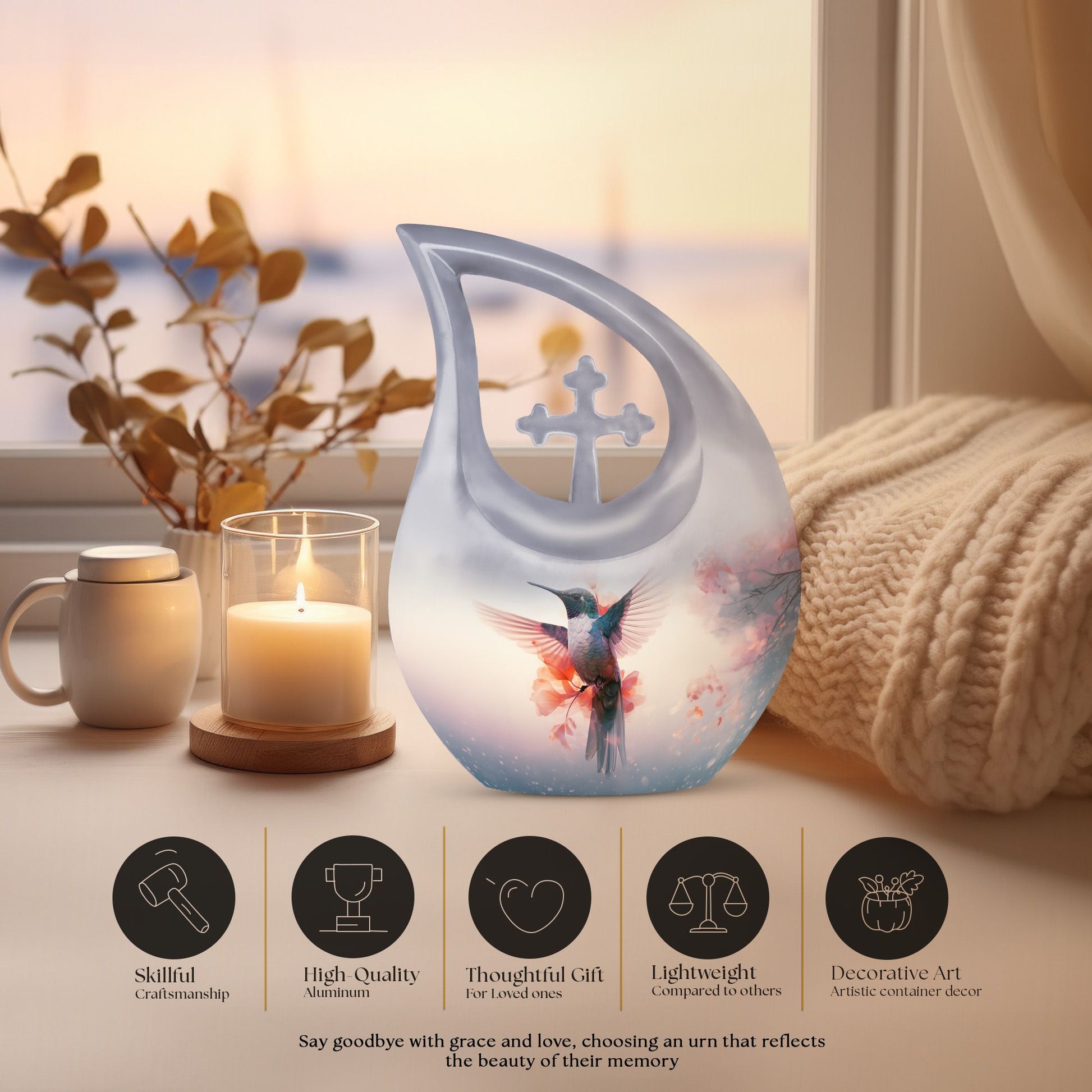 Humming Bird Urns For Ashes - Cremation Urn For Ashes Small