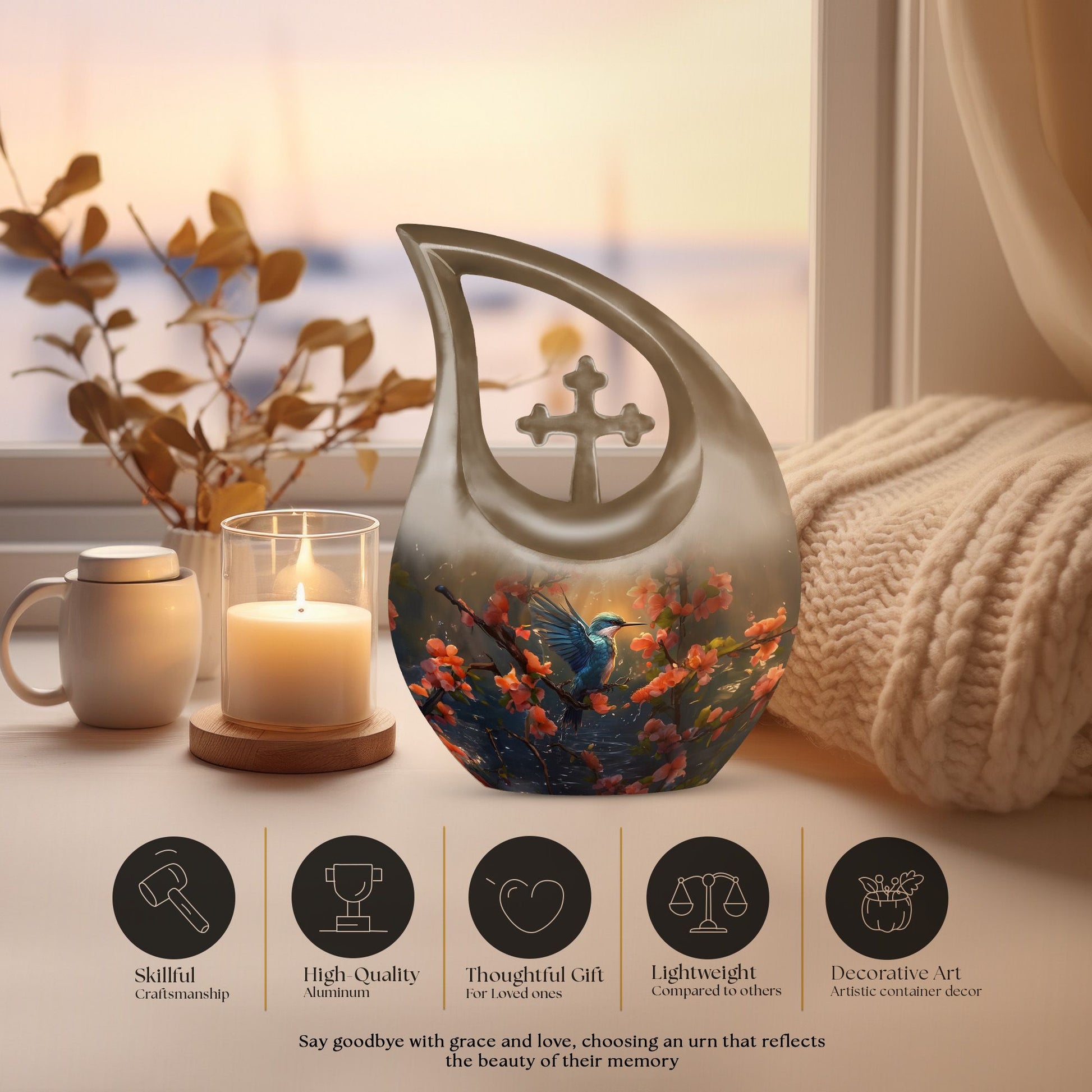 Humming Bird Urns For Ashes - Cremation Urn Human Ash