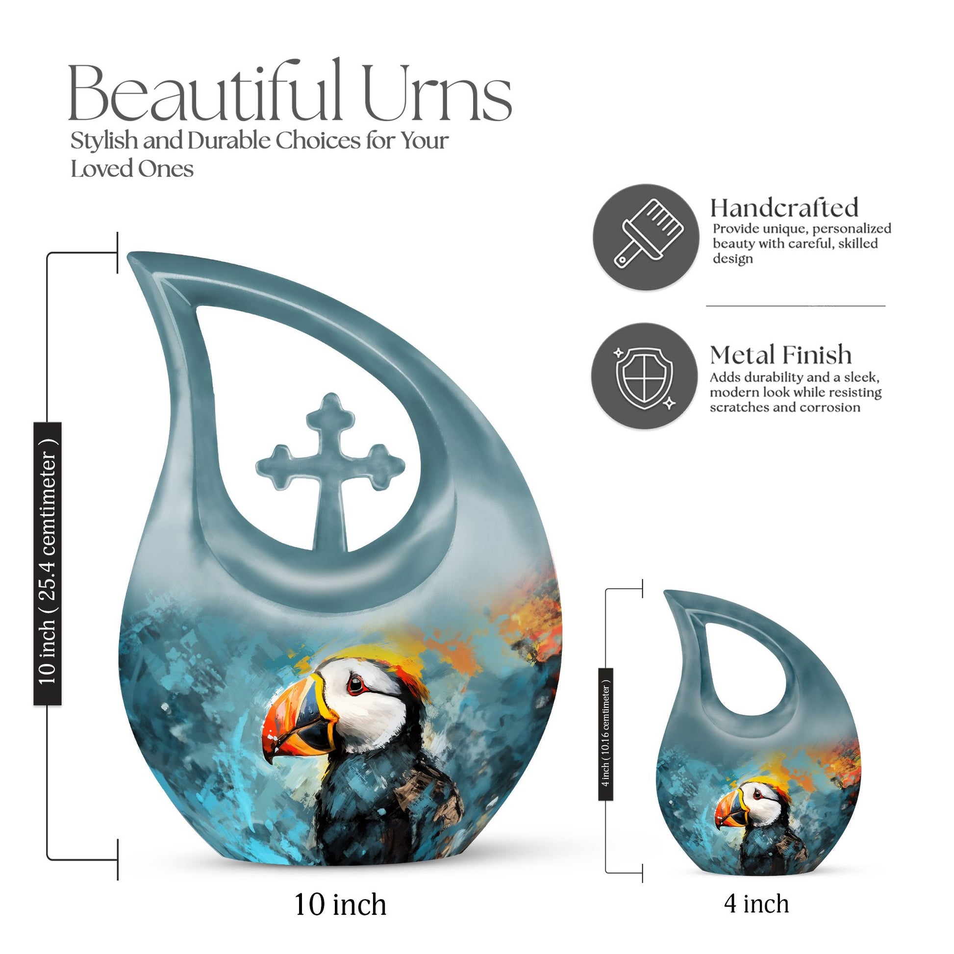 Puffin Bird Urns For Ashes - Cremation Urn Adult Ash