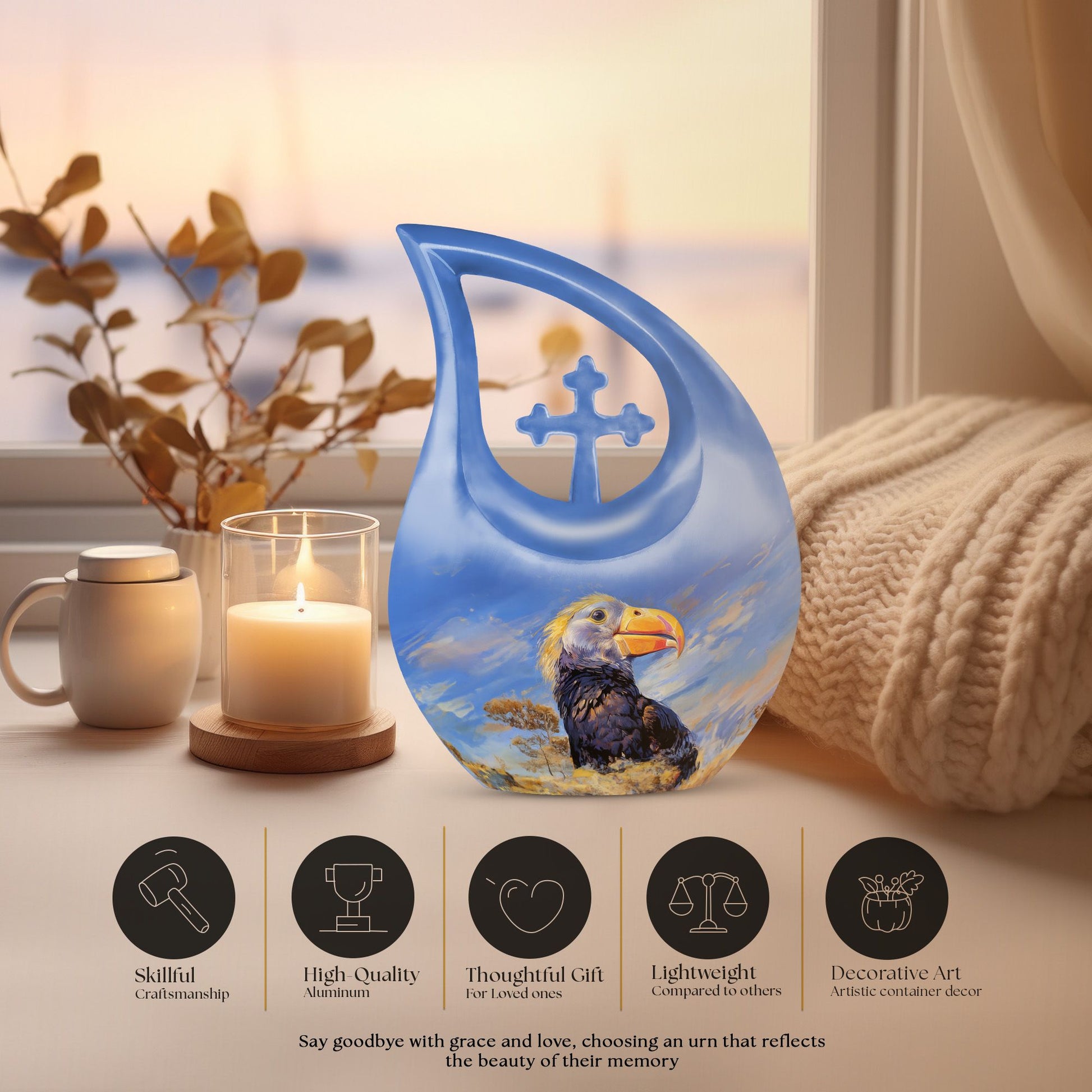 Puffin Bird Urns For Ashes - Cremation Urns Adult Women