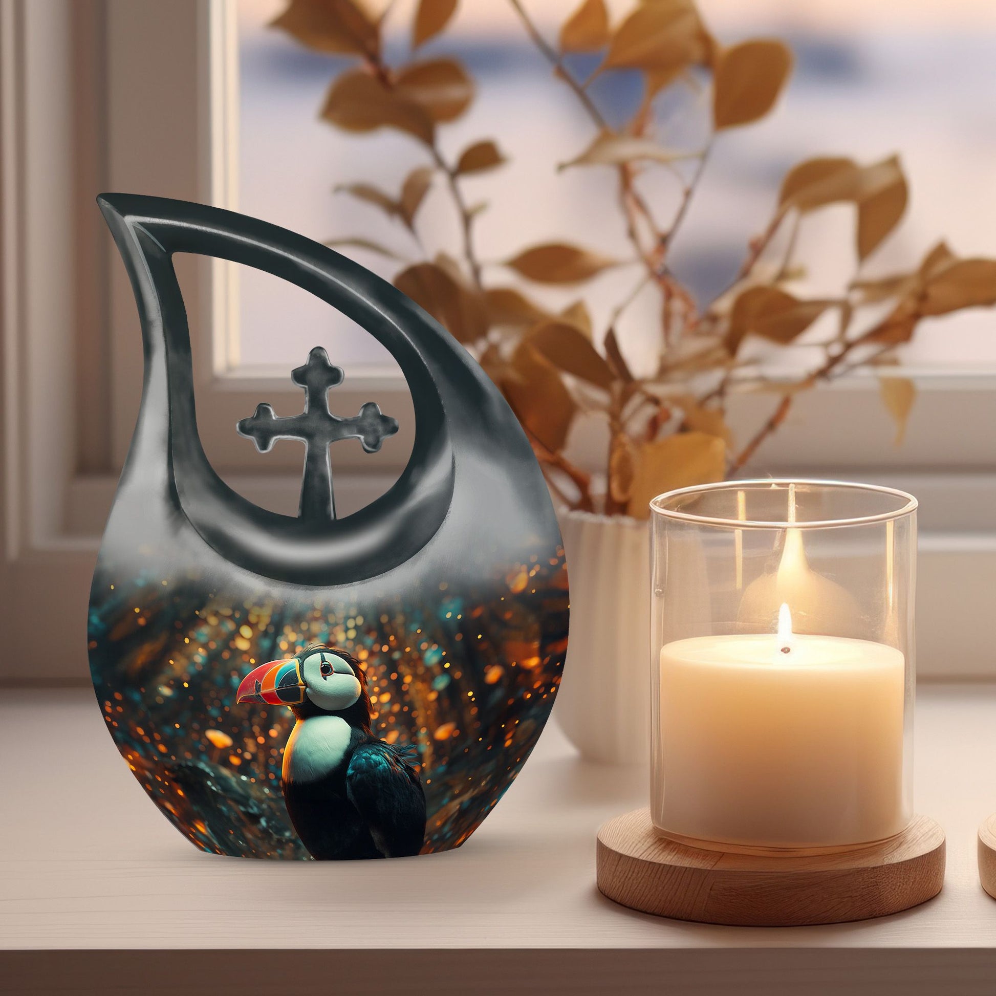 Puffin Bird Urns For Ashes - Cremation Keepsakes Ashes