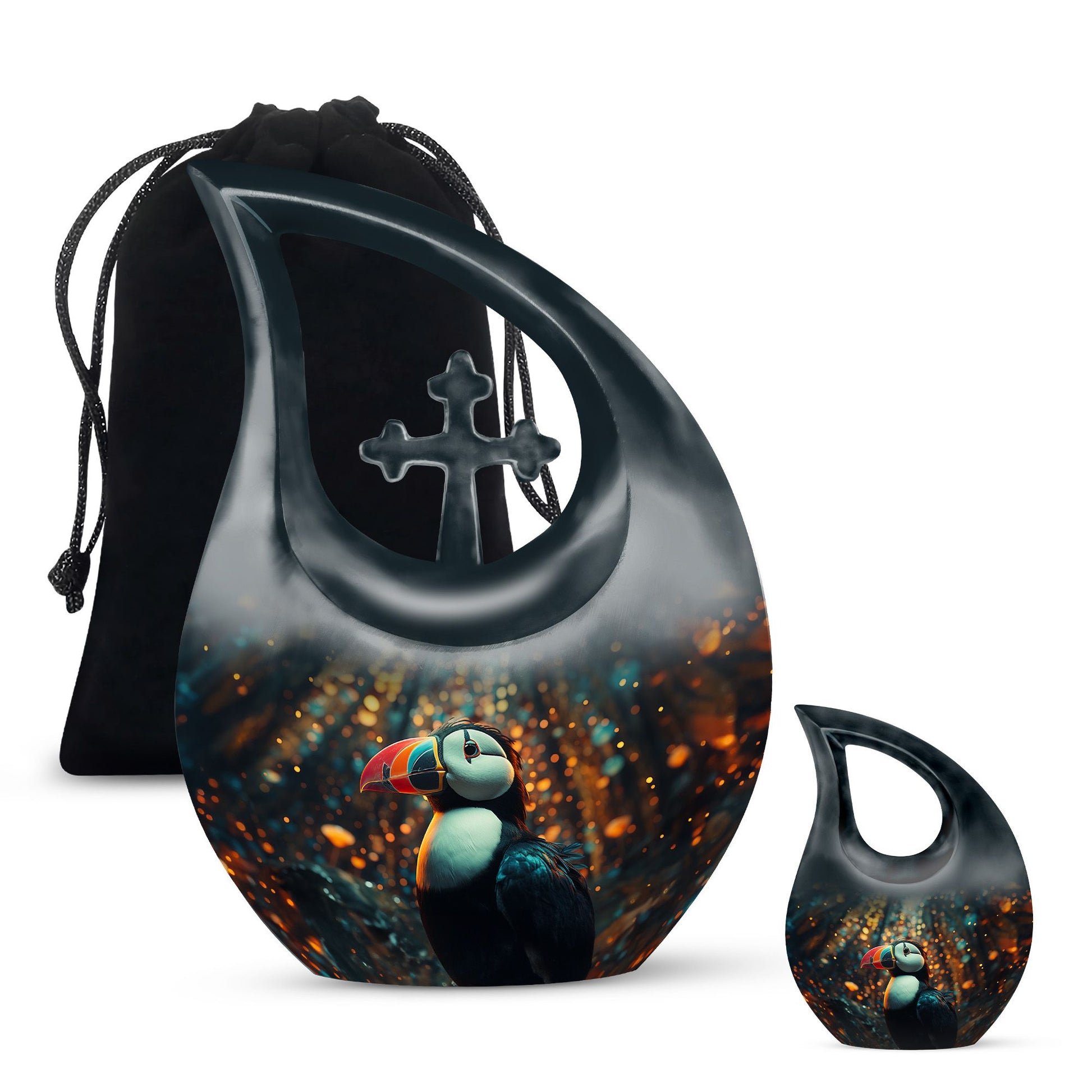 Puffin Bird Urns For Ashes - Cremation Keepsakes Ashes