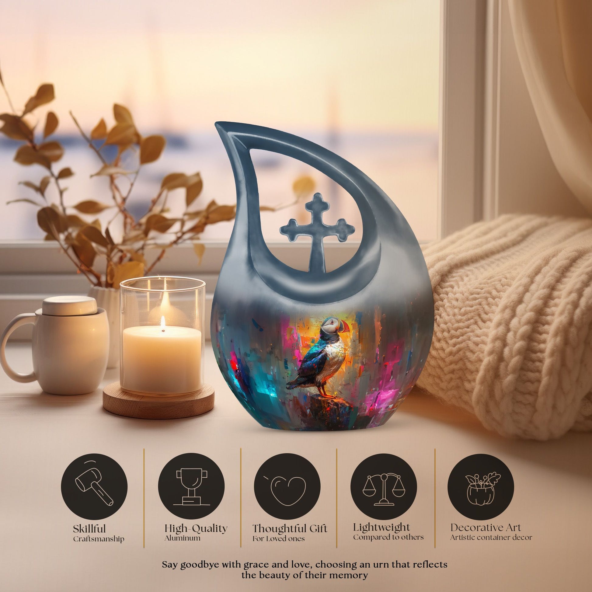 Puffin Bird Urns For Ashes - Cremation Urns Ashes