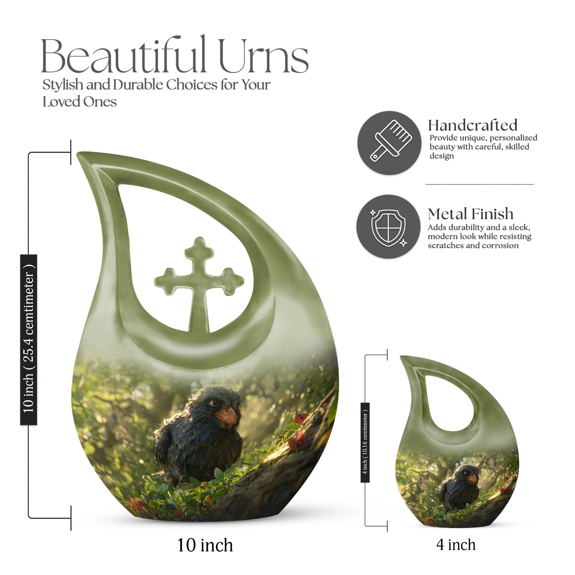 Puffin Bird Urns For Ashes - Cremation Urns Small