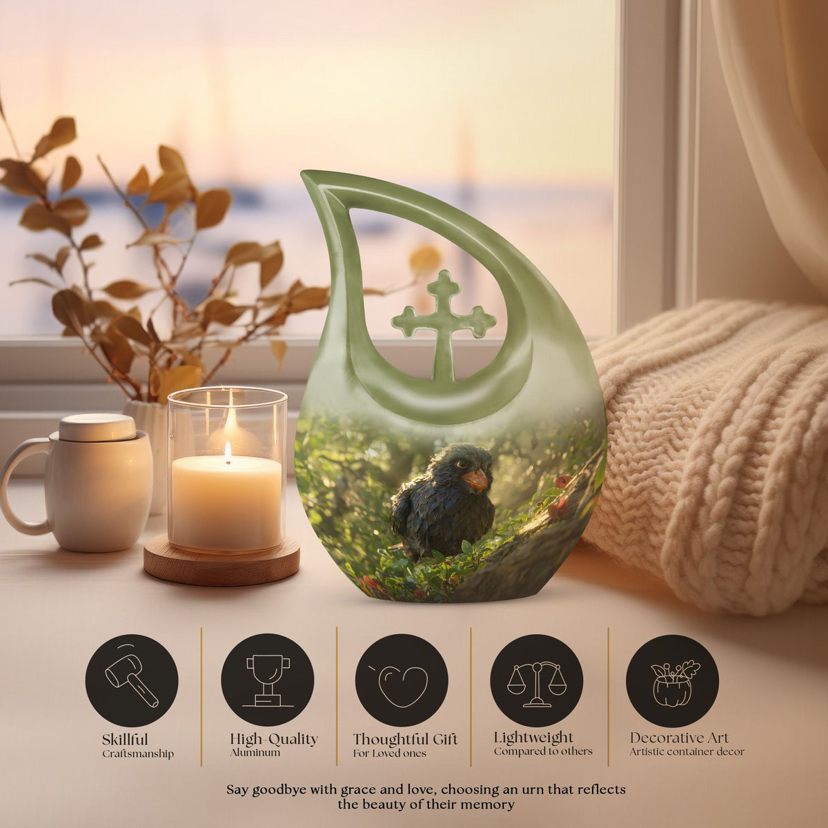 Puffin Bird Urns For Ashes - Cremation Urns Small
