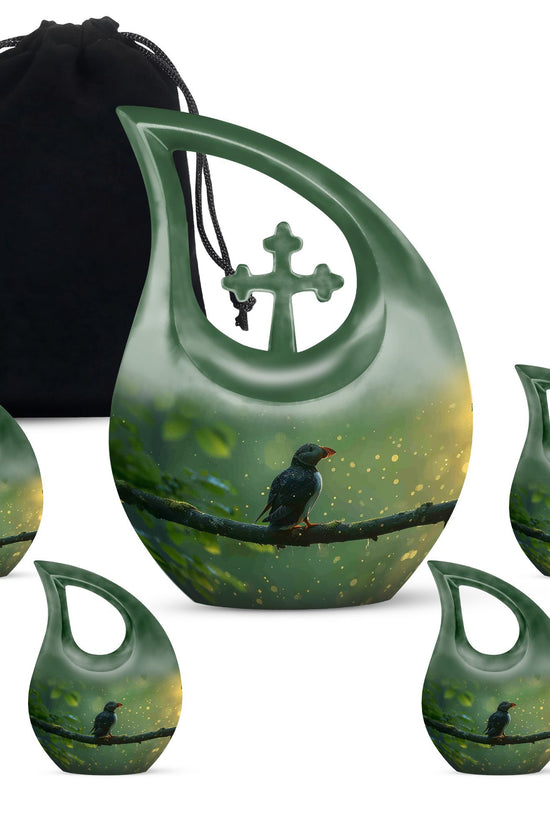 Puffin Bird Urns For Ashes - Small Urns For Human Ashes Keepsake