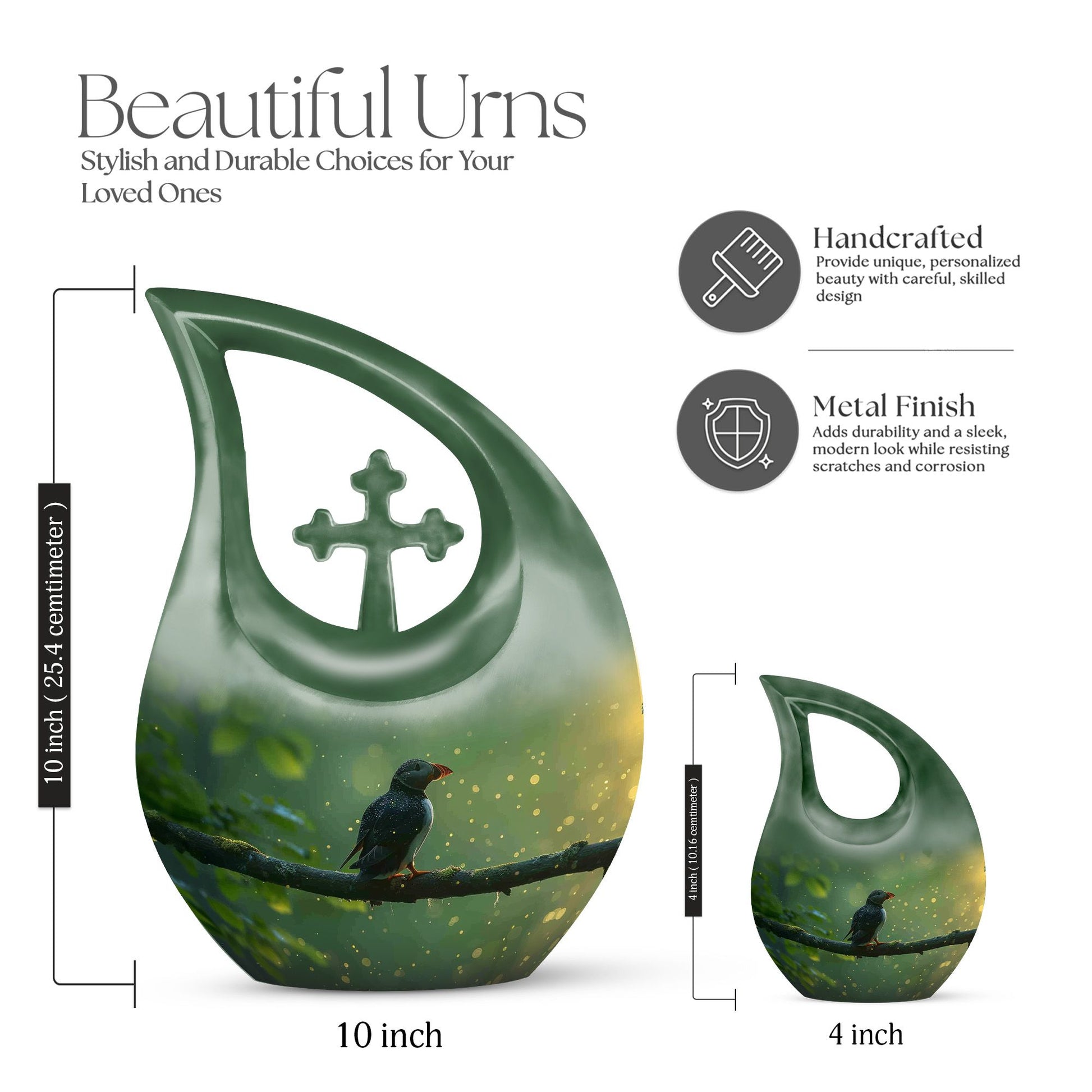 Puffin Bird Urns For Ashes - Small Urns For Human Ashes Keepsake