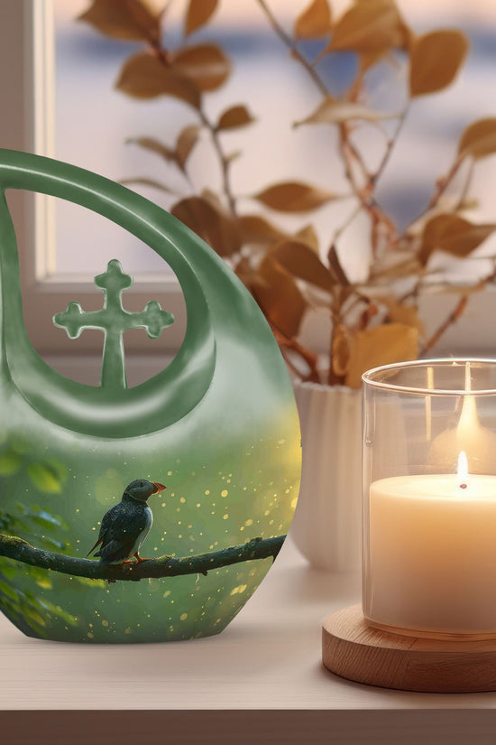 Puffin Bird Urns For Ashes - Small Urns For Human Ashes Keepsake