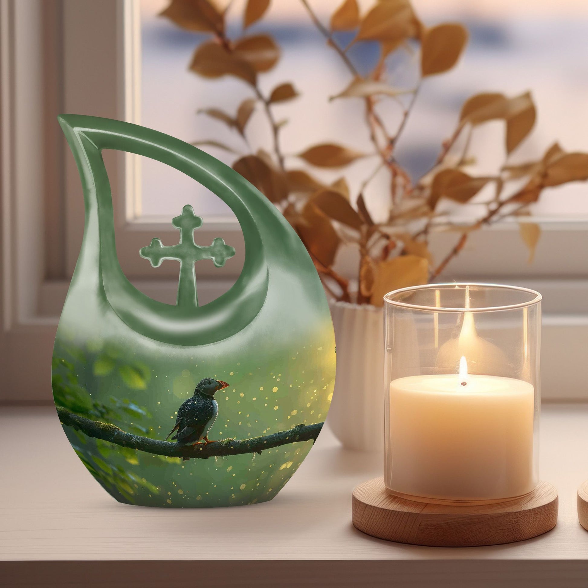Puffin Bird Urns For Ashes - Small Urns For Human Ashes Keepsake
