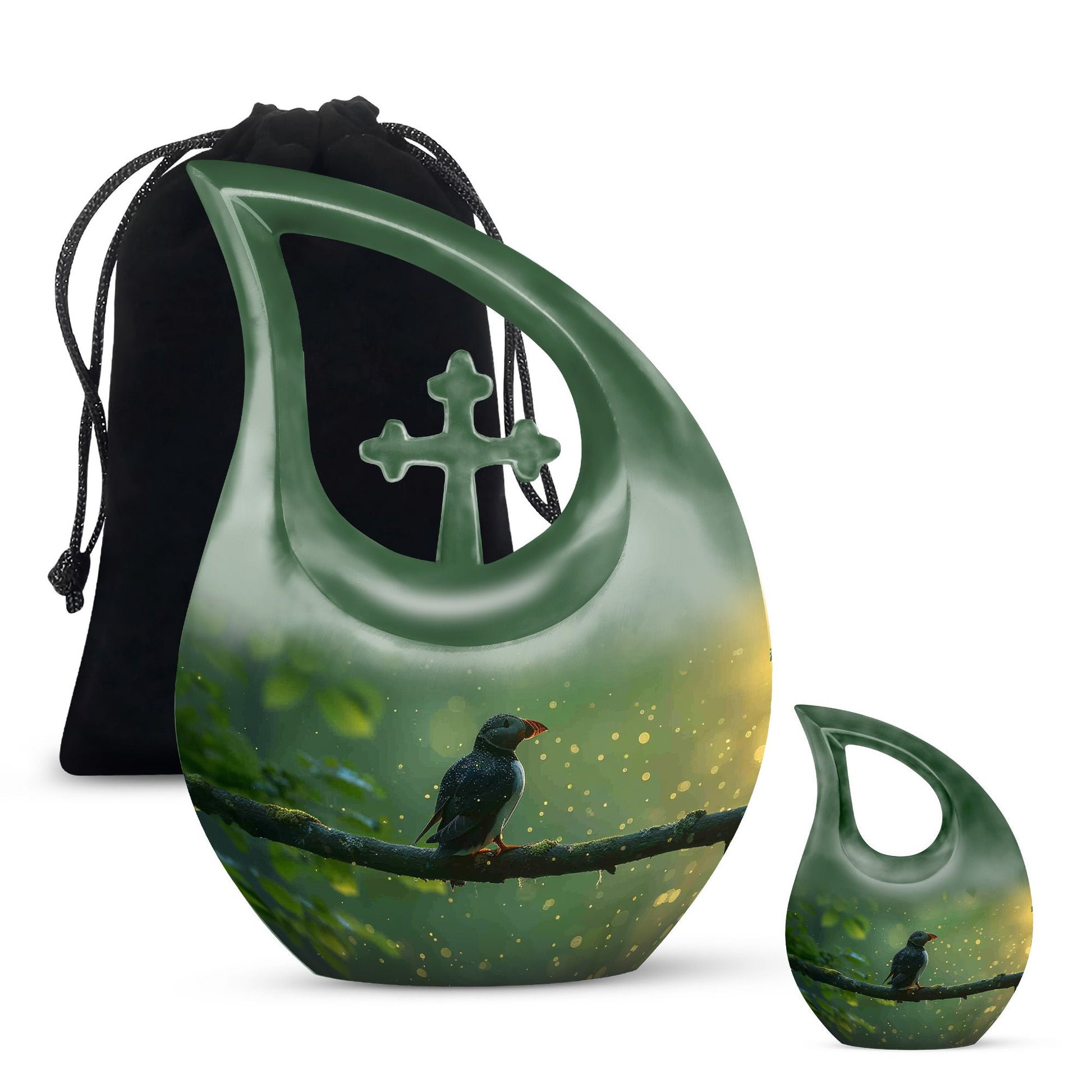 Puffin Bird Urns For Ashes - Small Urns For Human Ashes Keepsake